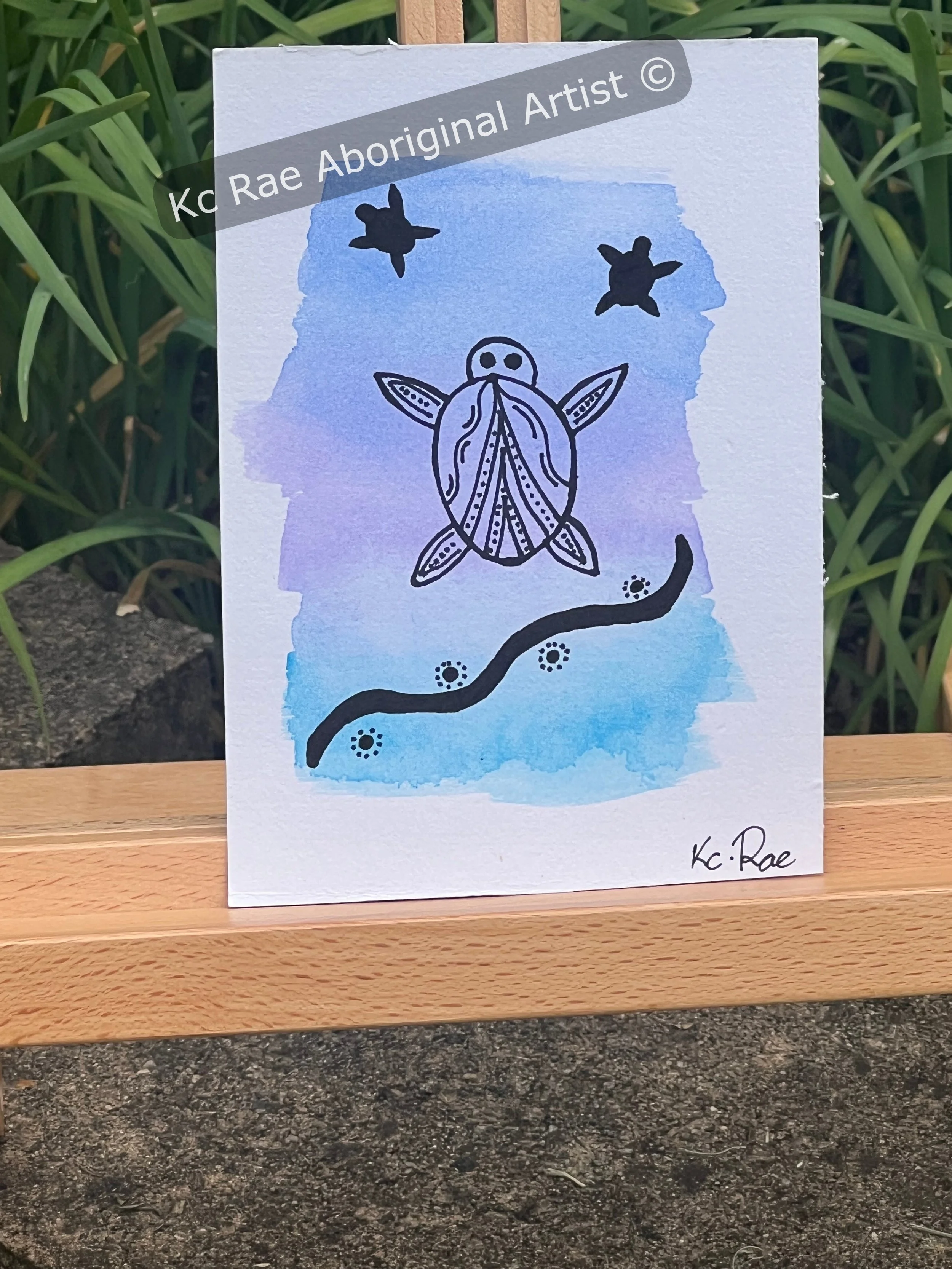 Beach Days (Original) - Print — Kc Rae - Aboriginal Artist