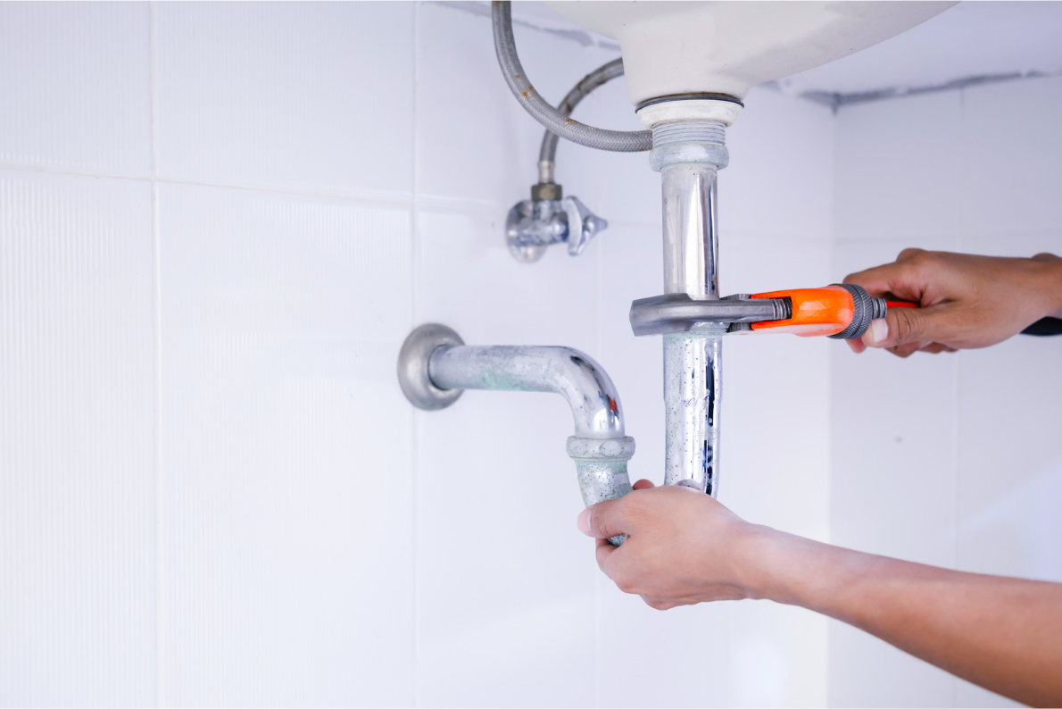 Blocked drains image from Big Time Plumbing's website