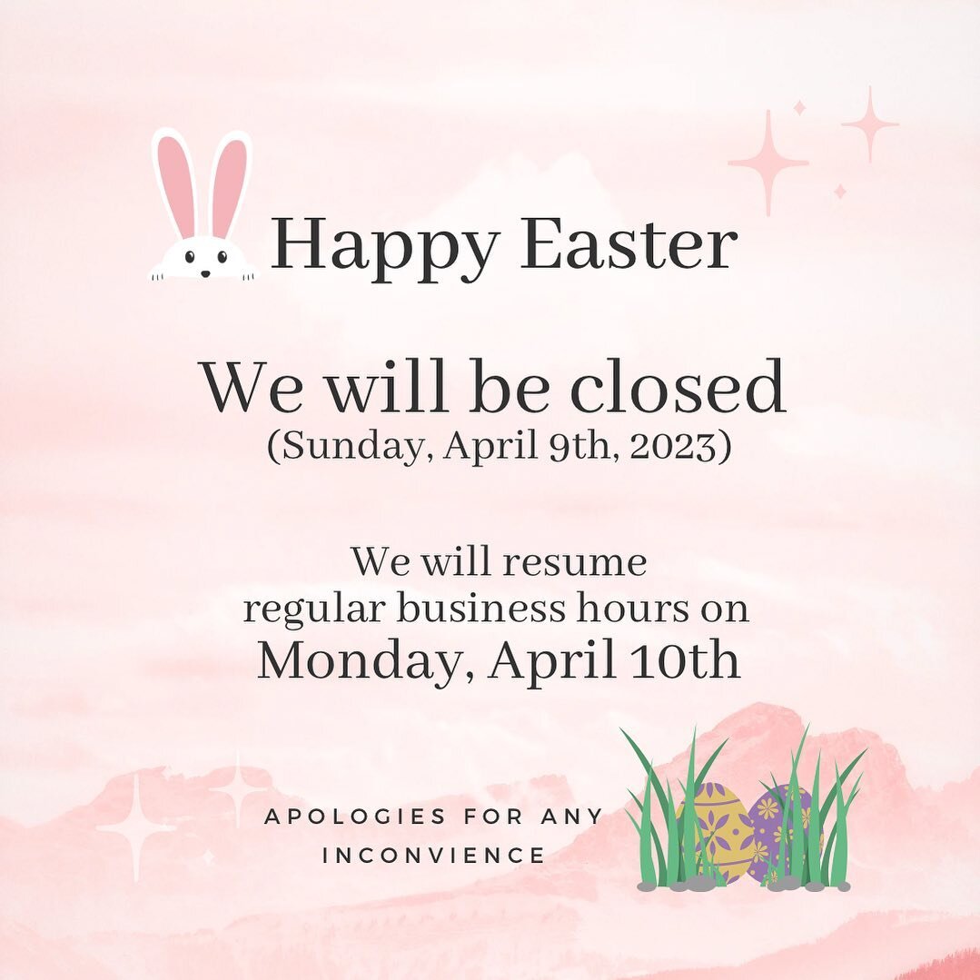 Thank you for your business! We will be closed for Easter Sunday, and will resume normal business hours on Monday, April 10th. Enjoy and have a safe holiday! 

#evnails #nailsalon #nailart #naildesign  #manipedi #acrylicnails #marltonNJ #eastersunday