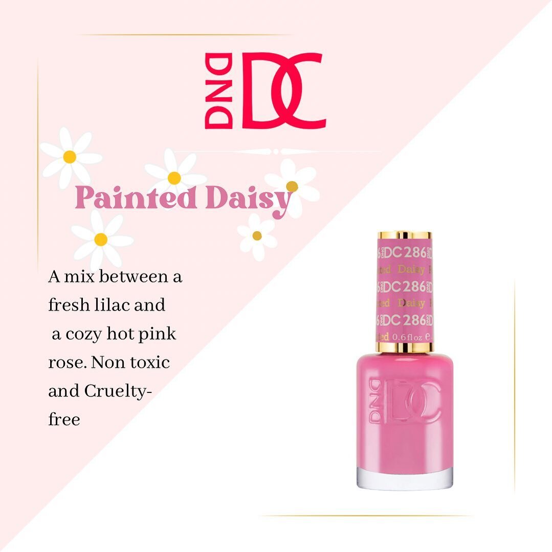 Featuring DND Summer collection: Painted Daisy #286 💞☀️🤩

#evnails #nailsalon #nailart #naildesign  #manipedi #acrylicnails #selfcare #spaday #gelnails #treatyourself  #nailday #medi#nails  #dnd  #pinknails #almondnails #beauty #nailsoftheday #nail