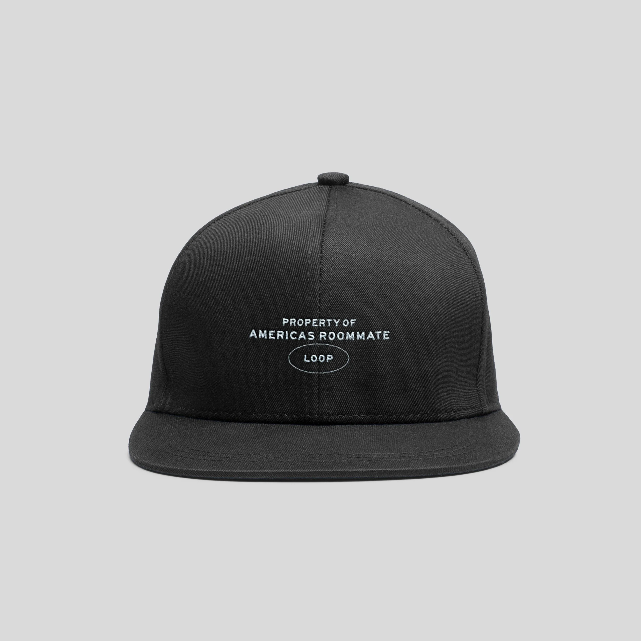 Americas Roommate Loop merch, branded hat