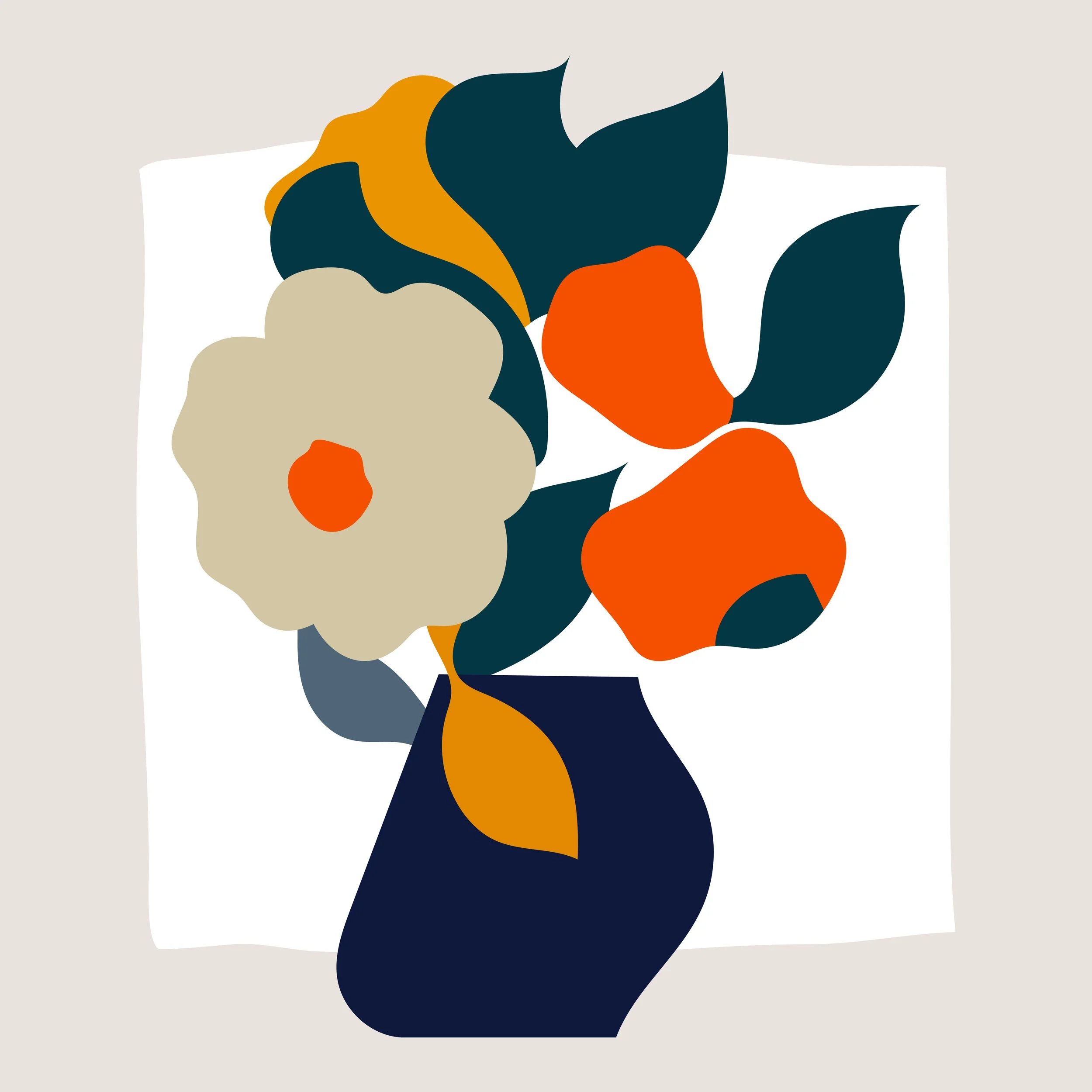 Bouquets illustration, floral study 11