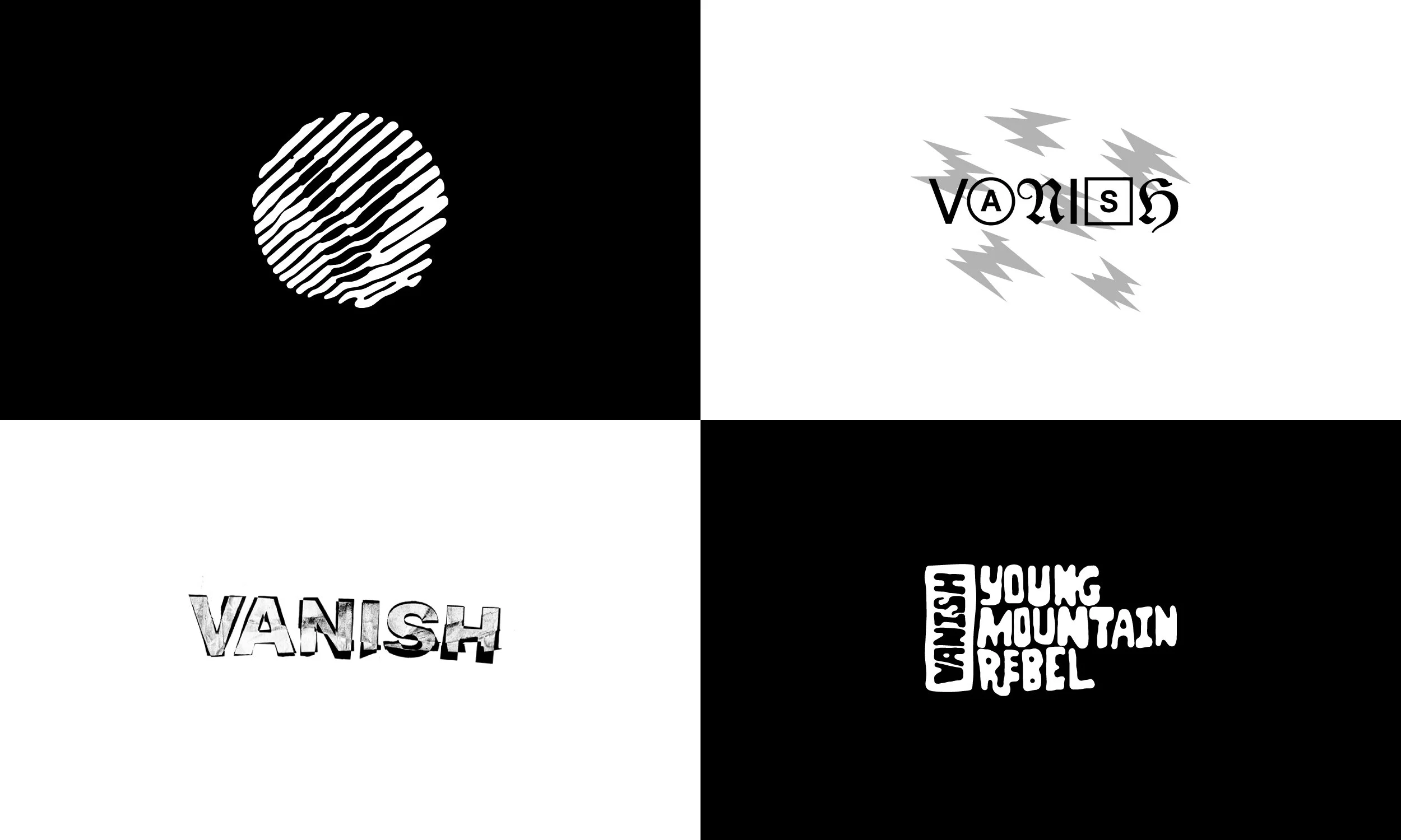 Vanish Outdoor Magazine logo variations