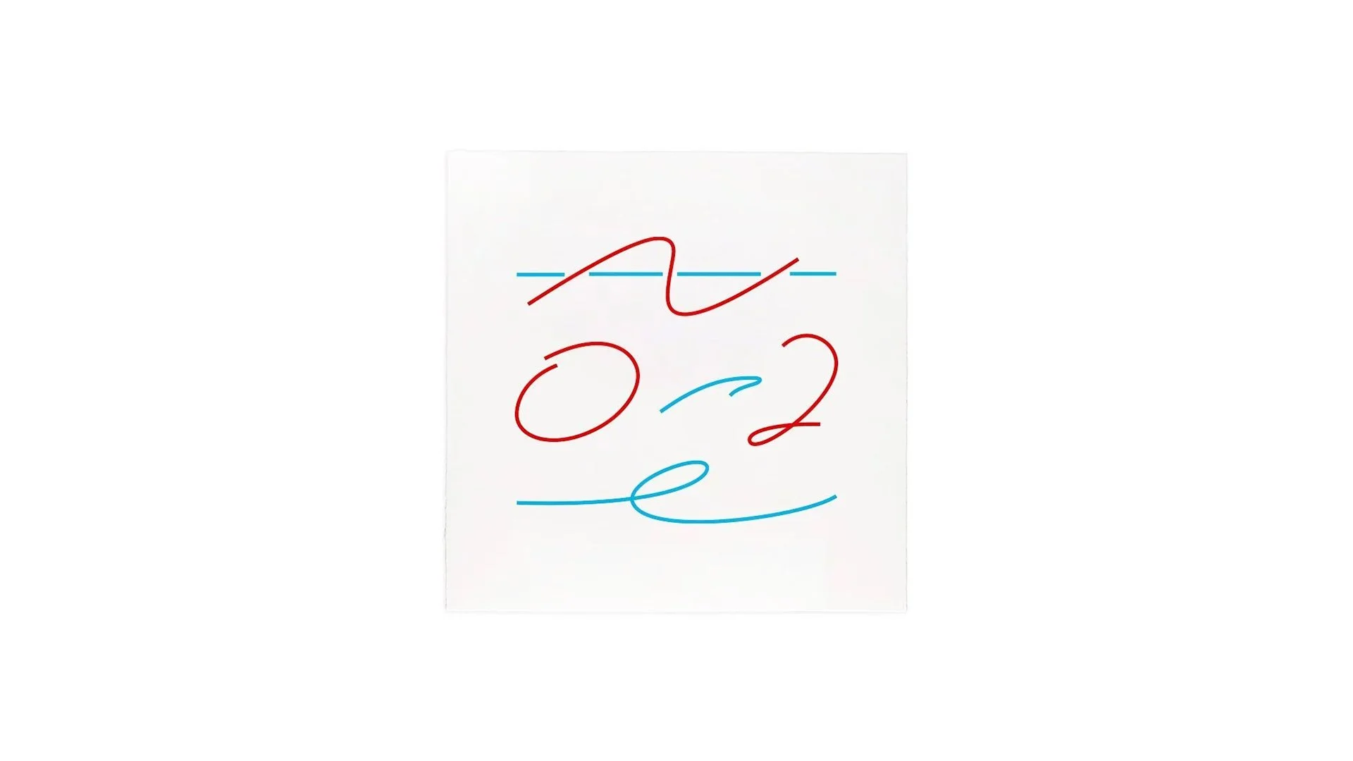 Thank You, Lawrence print — expressive flourish marks, a tribute to artist Lawrence Weiner