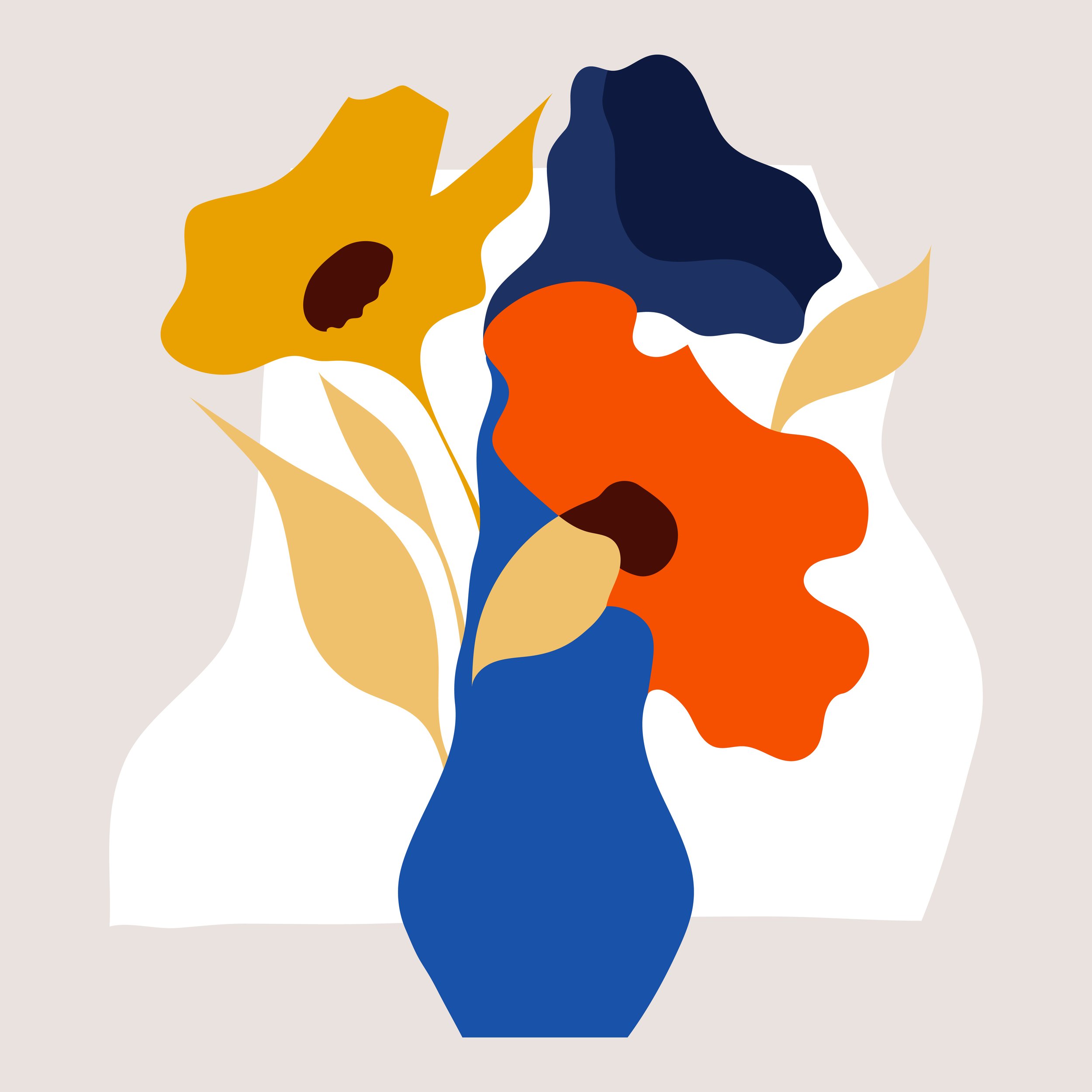 Bouquets illustration, floral study 10