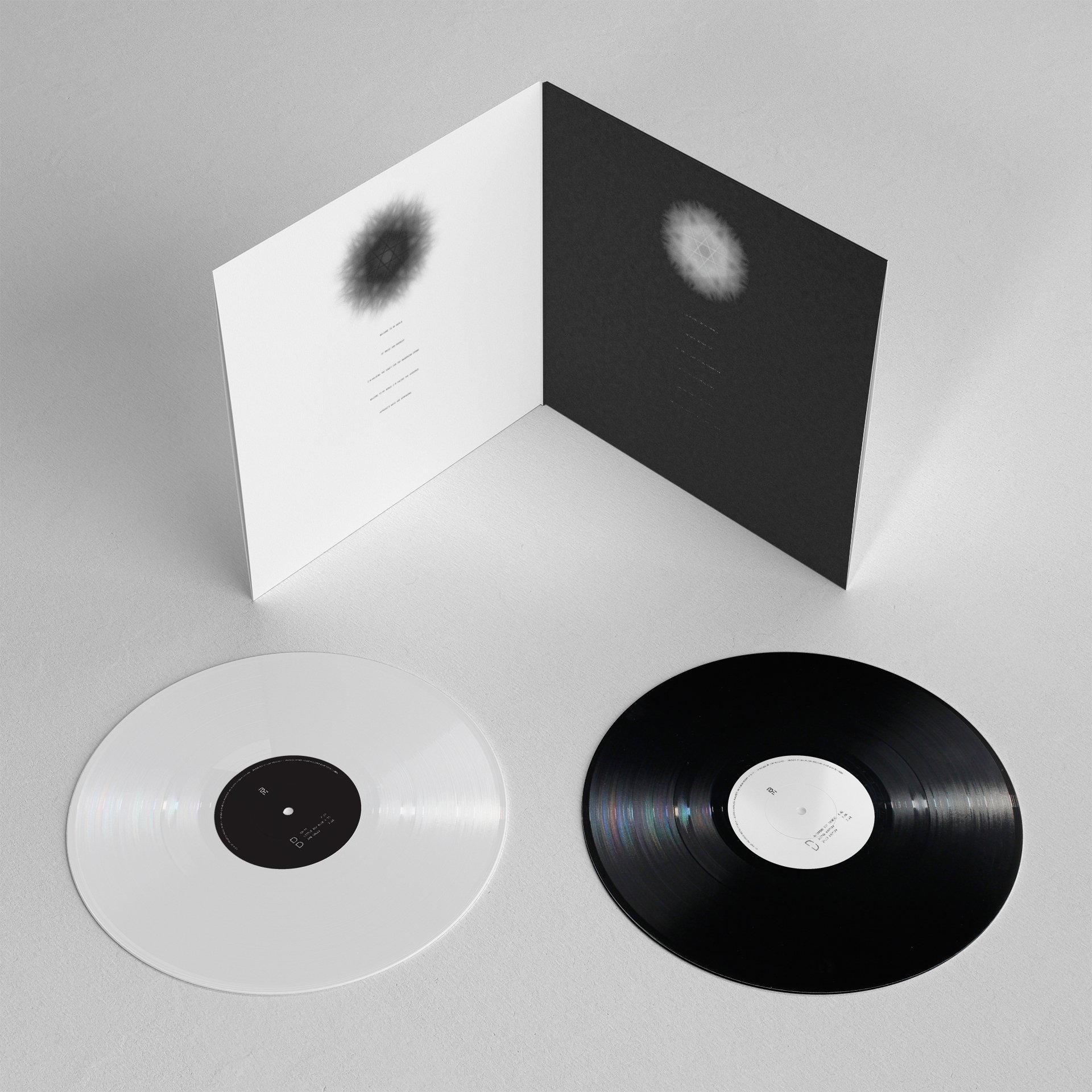 Baz M Split album and vinyl, interior packaging
