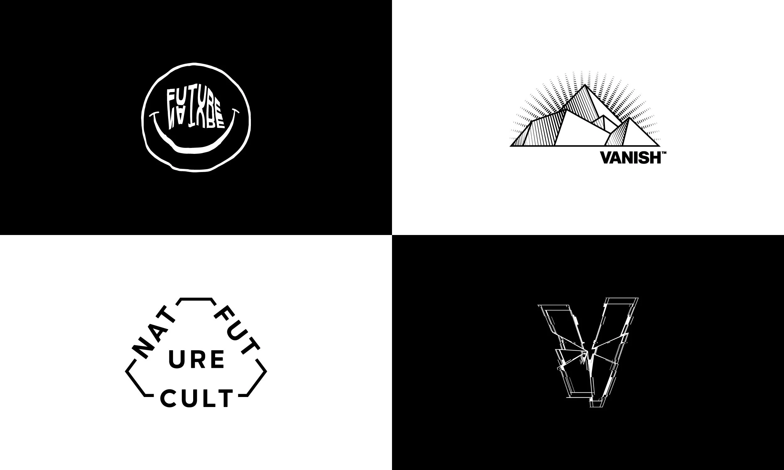 Vanish Outdoor Magazine logo variations