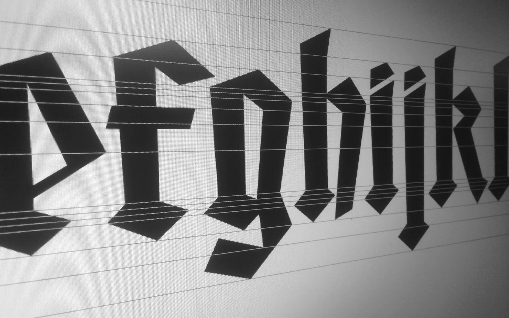 Dissident font sample