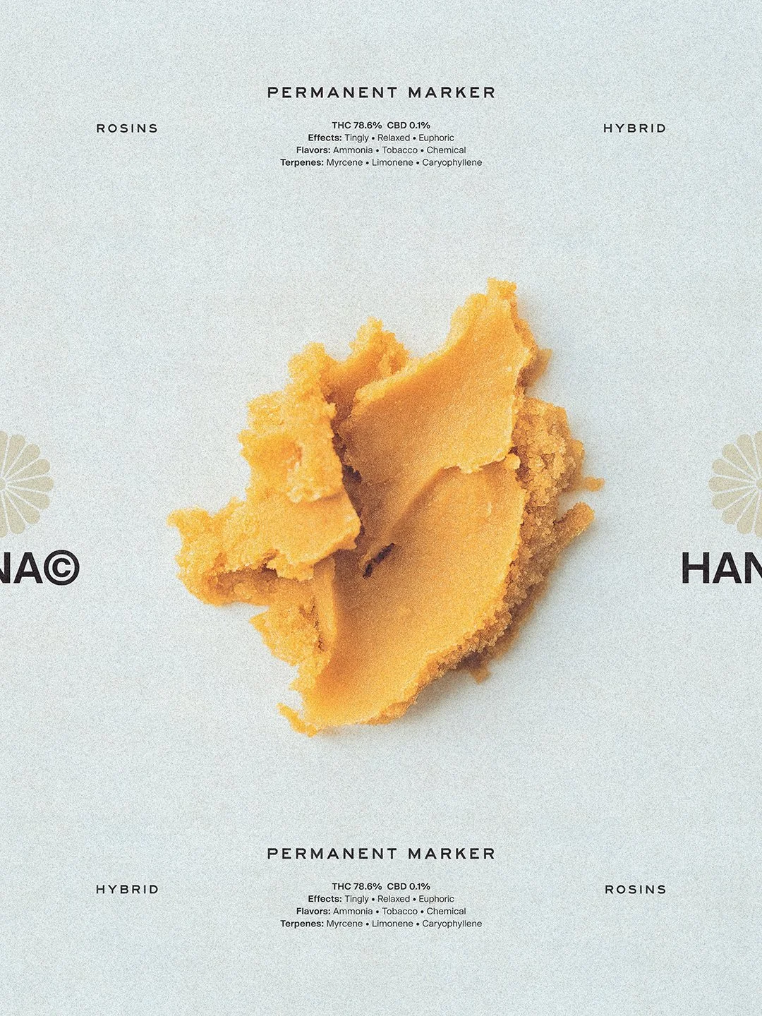 Hana Cannabis Permanent Marker Rosin key visual