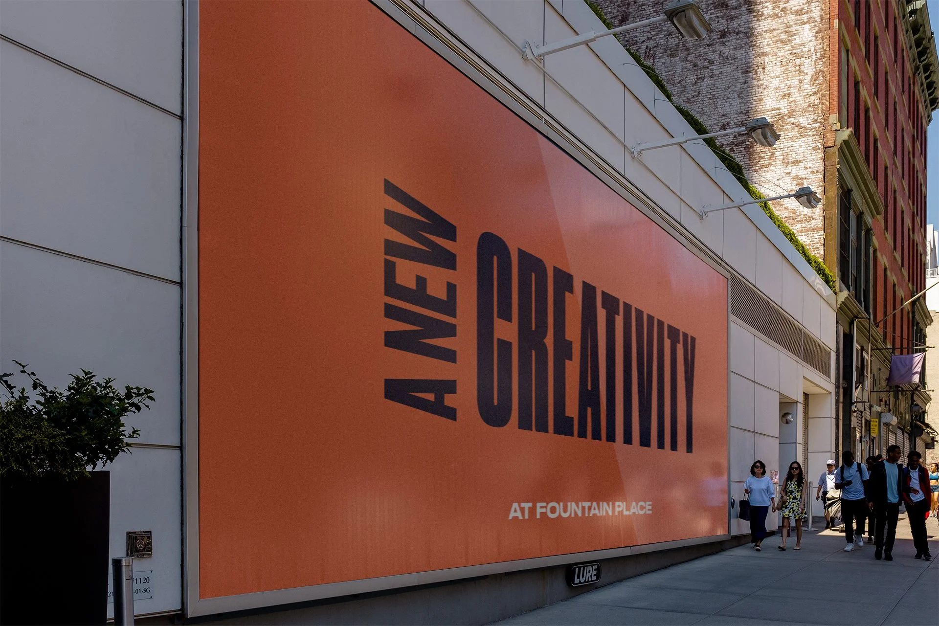 Fountain Place OOH billboard, creativity messaging