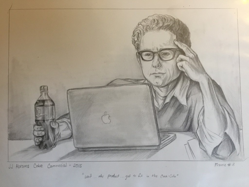 Storyboarding for a coke commercial that did not get greenlit.