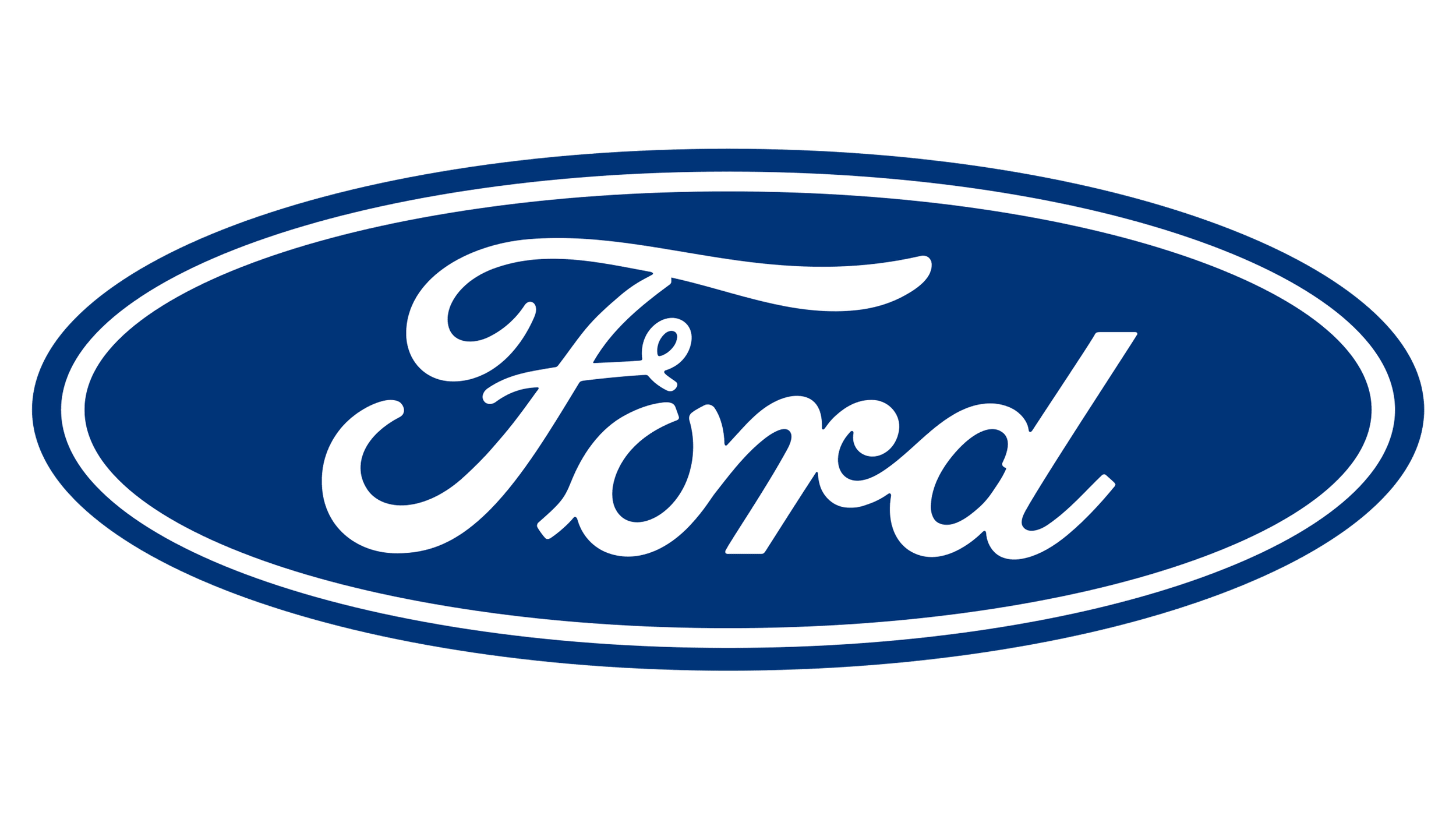 Ford Logo in blue and white