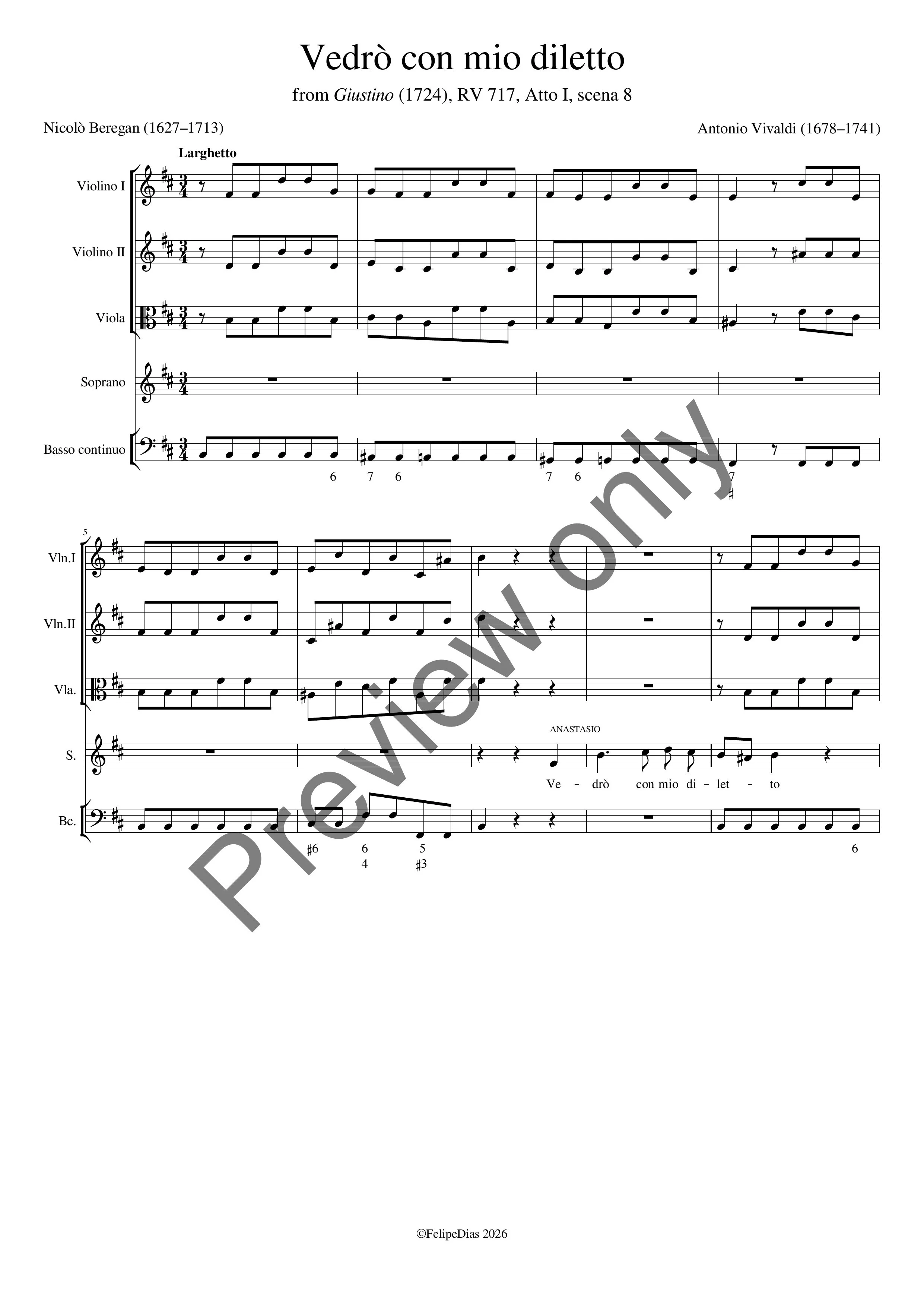 Antonio Vivaldi: Vedrò con mio diletto (Il Giustino, RV 717)
