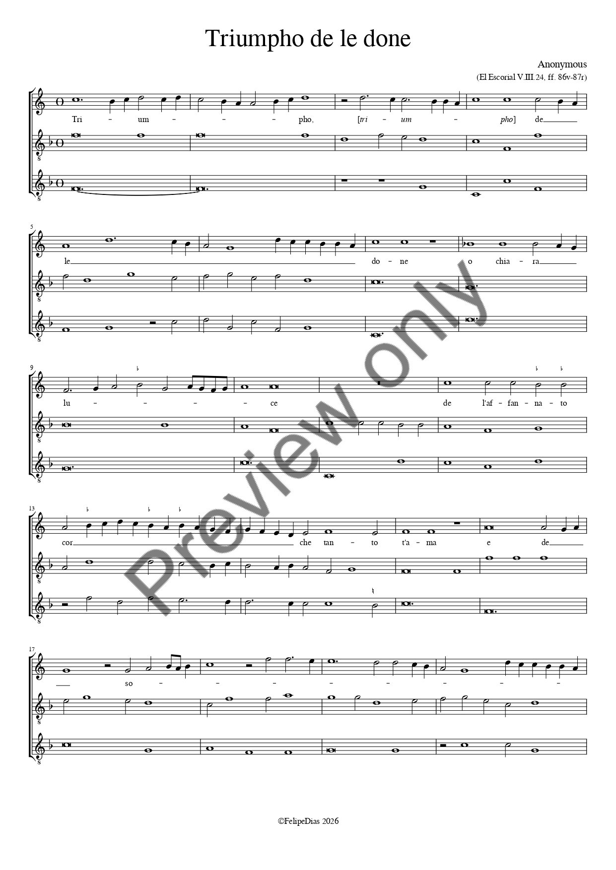 Anonymous: Triumpho de le done