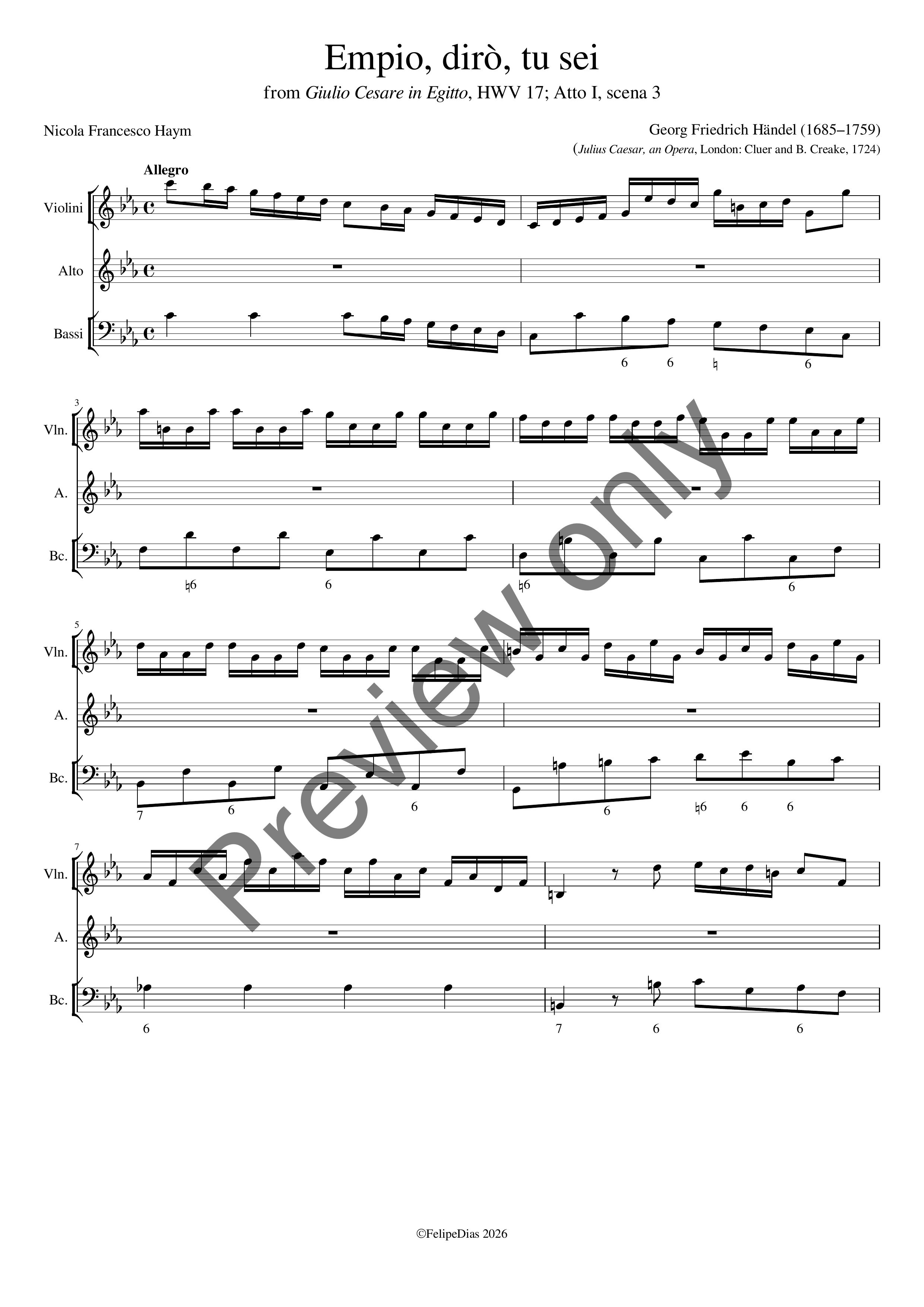 Georg Friedrich Händel: Empio, dirò, tu sei (from Giulio Cesare in Egitto)