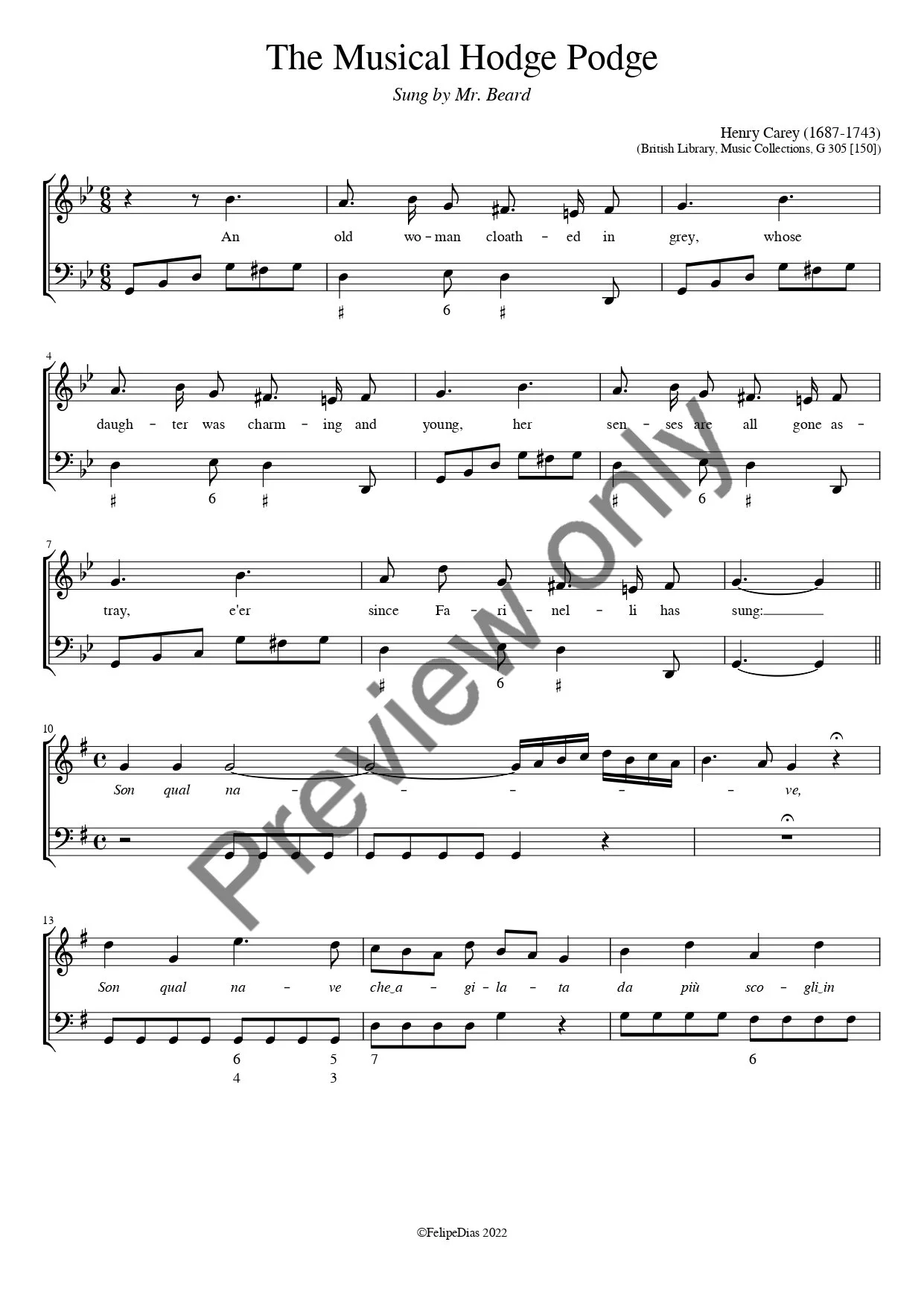 Henry Carey: The Musical Hodge Podge