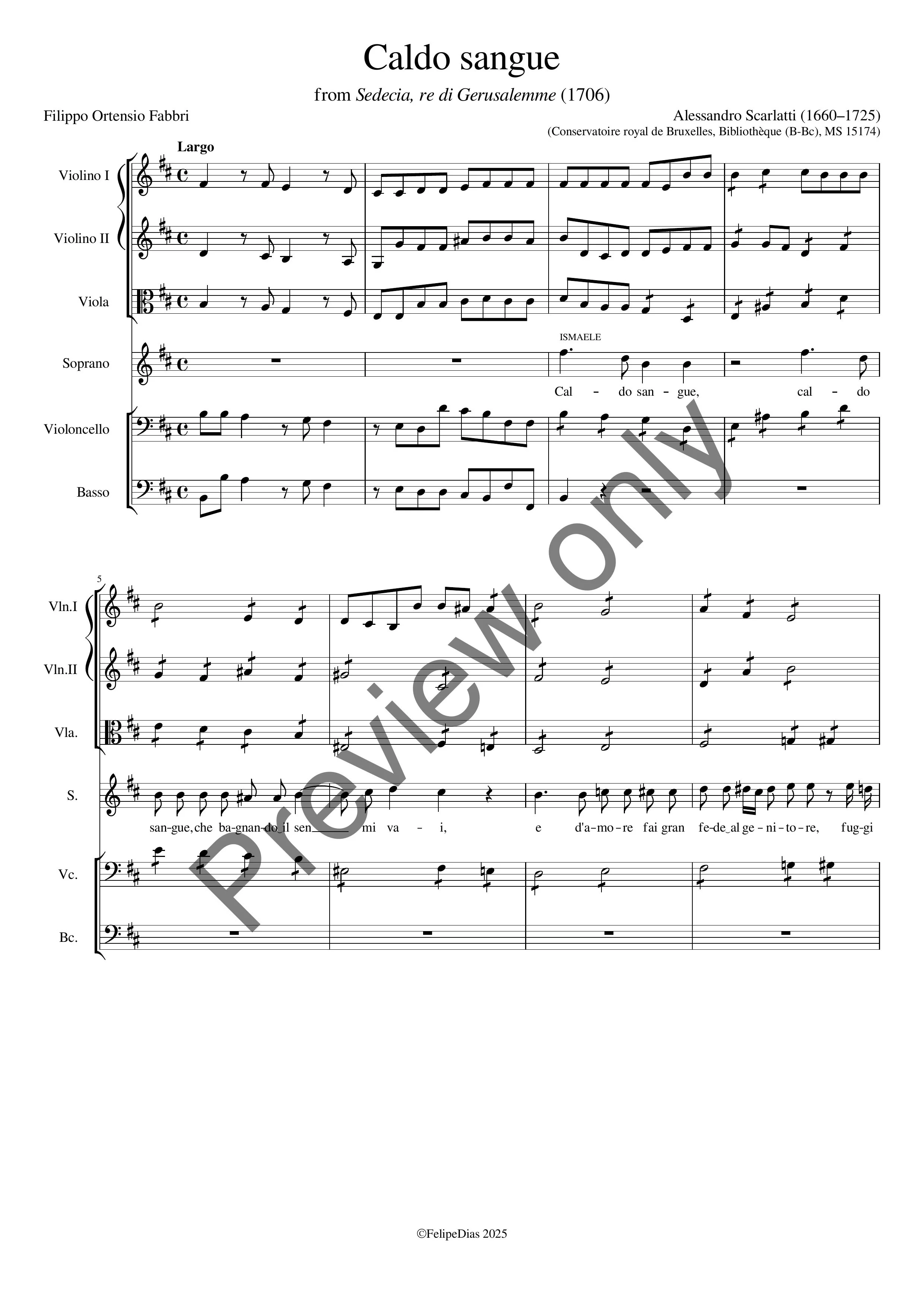Alessandro Scarlatti: Caldo sangue (from Sedecia, re di Gerusalemme)
