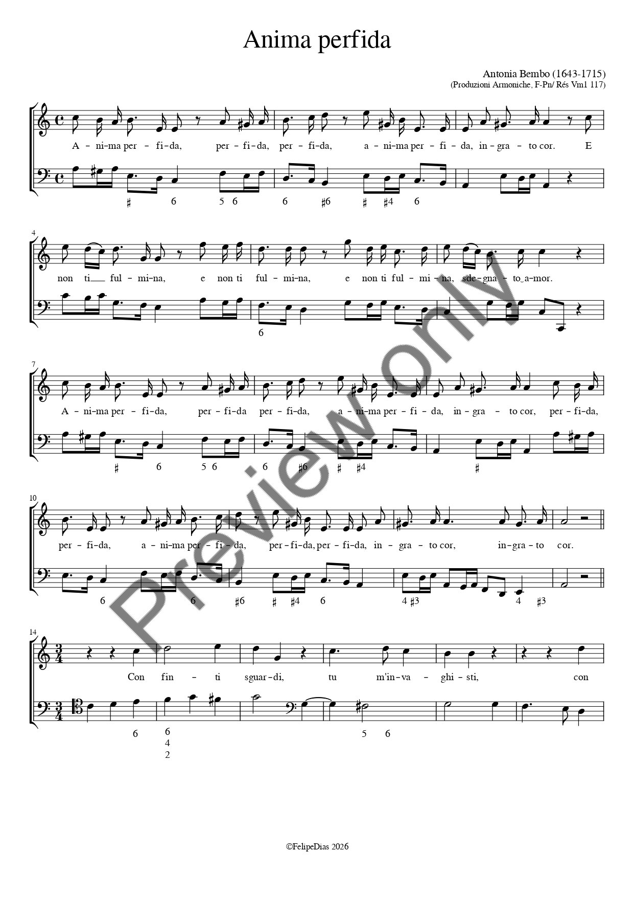 Antonia Bembo: Anima perfida