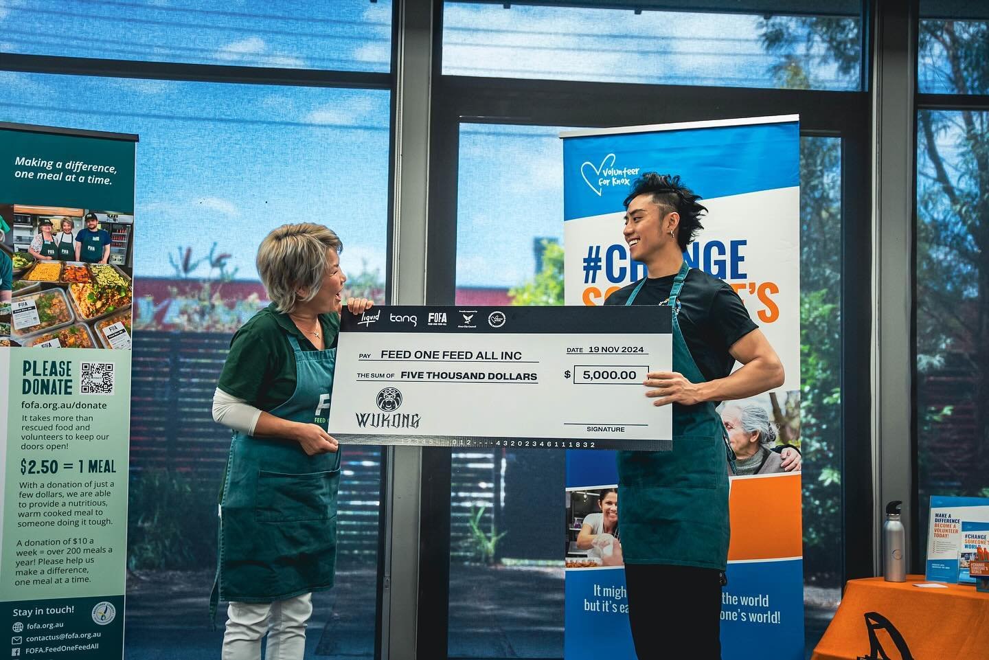 A huge shoutout to @wukong and his team at @liquidstatemusic and @tangevents for joining us in the kitchen on Tuesday. We prepared over 200 nutritious meals for community in need and connected by sharing our stories.

Wukong took time out of his busy