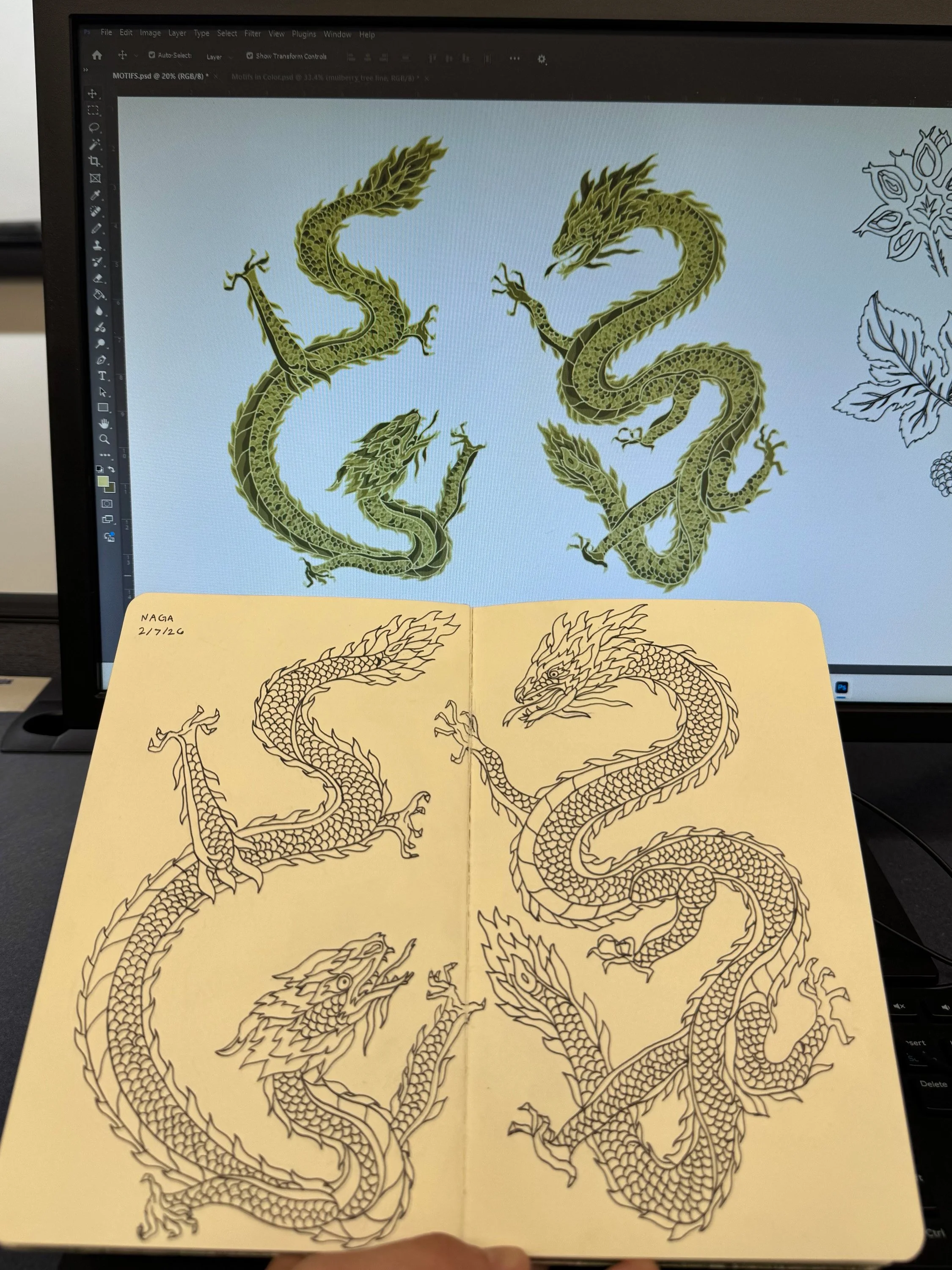 Sketches by hand, digitally rendered in Photoshop.