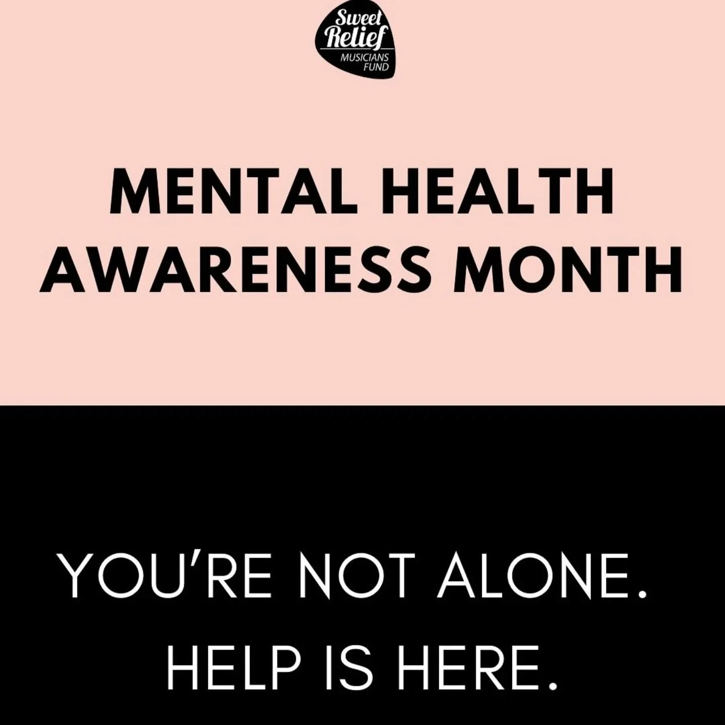 @sweetreliefmusiciansfund &amp; @backline.care have created Music' Mental Health Fund to help music industry professionals to connect with a therapist and get support covering the costs.
Head to sweetrelief.org or backline.care for more details
. 
.
