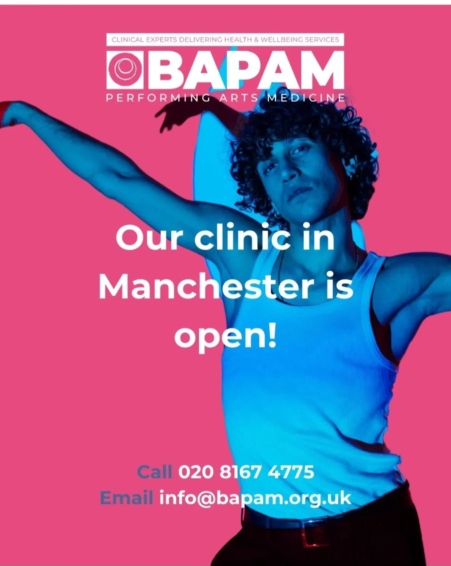@ukbapam clinic will be available in Manchester on Monday 2nd June