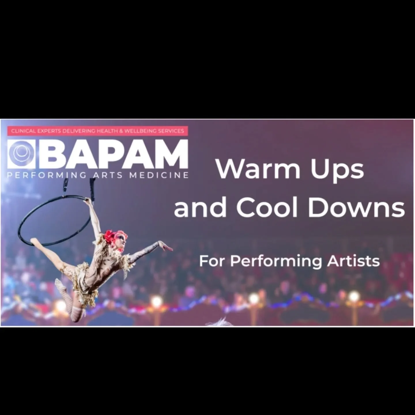 June @ukbapam events include:
🗓 June 5th Warm ups and cool downs 
🗓June 19th Performing with Hypermobility 
🗓 June 27th Vocal Health 

For more information head to bapam.org.uk 
.
.
.
#performers #events #health