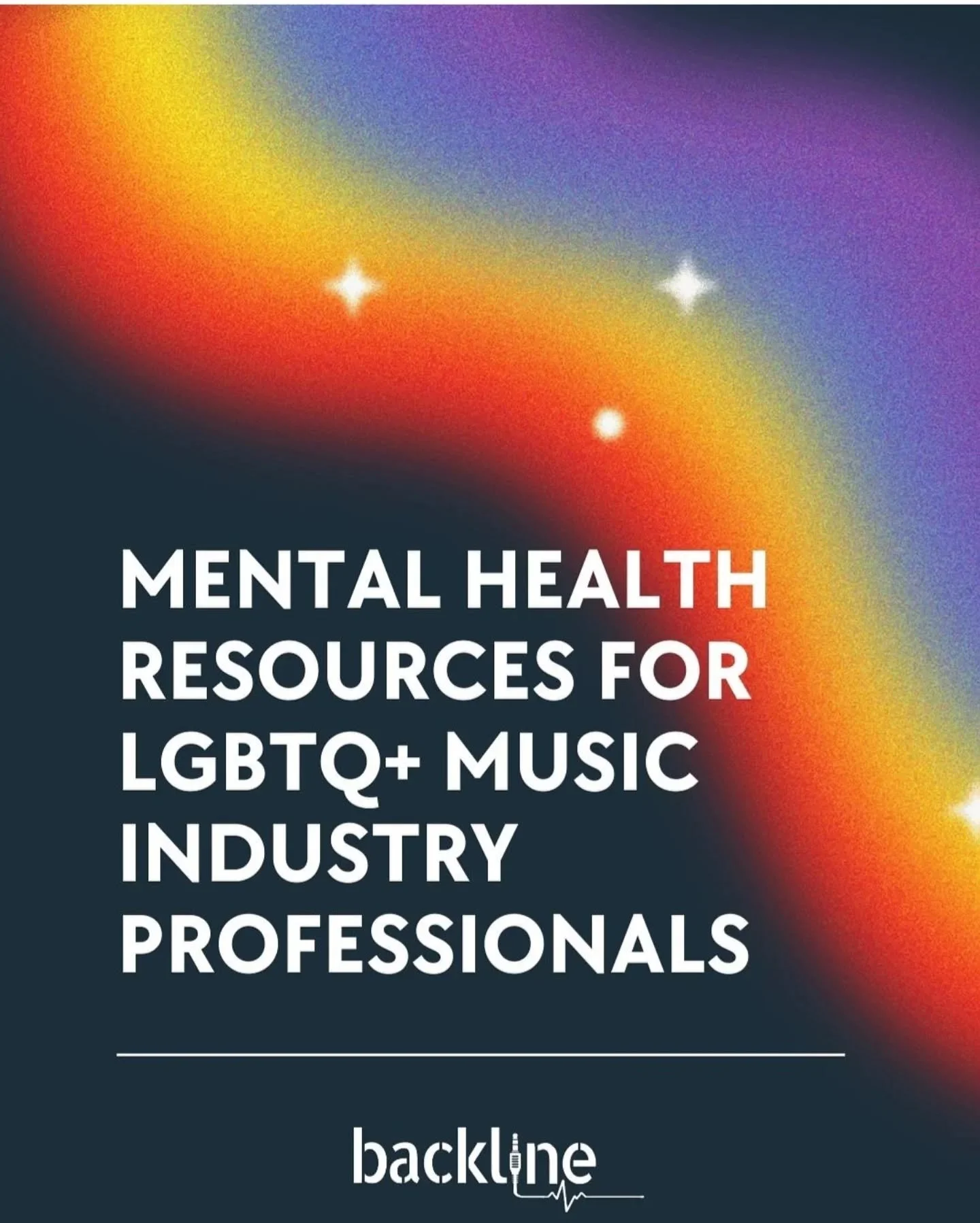 Thanks to @backline.care for providing  Mental Health Resources for LGBTQ+ music industry professionals
.
.
.
#musicindustry
#mentalhealth 
#lgbtq