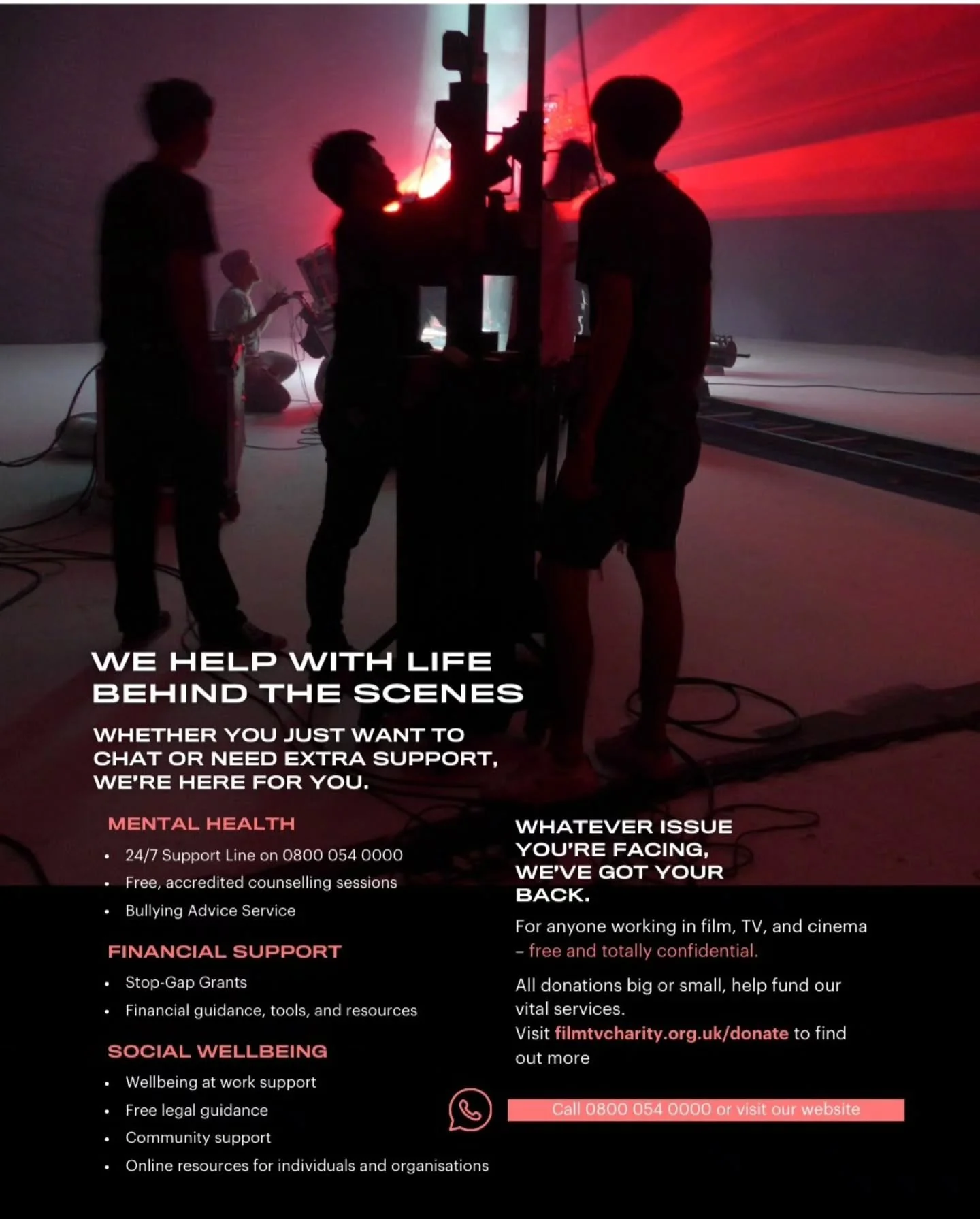 @filmtvcharity provides a range of services to those working behind the scenes in the UK industry. For more information head to filmtvcharity.org.uk
.
.
.
#film #TV #support #mentalhealth