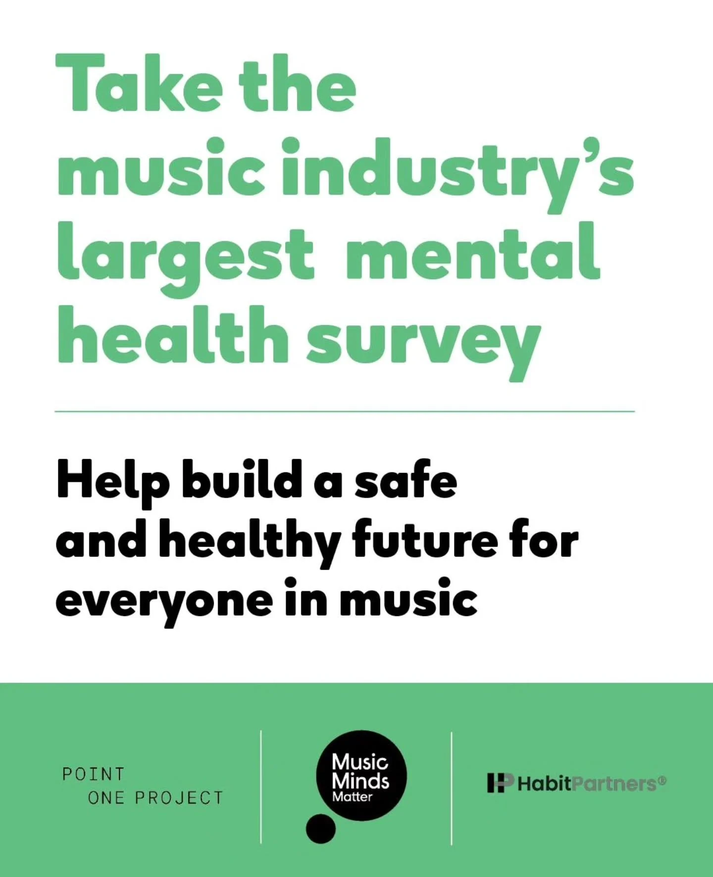 @musicmindsmatter have launched the largest ever mental health survey in UK music.

If you work in music - whether employed, self employed or freelancers this is your chance to have your say and share your experience. 

It takes just 15 minutes and c