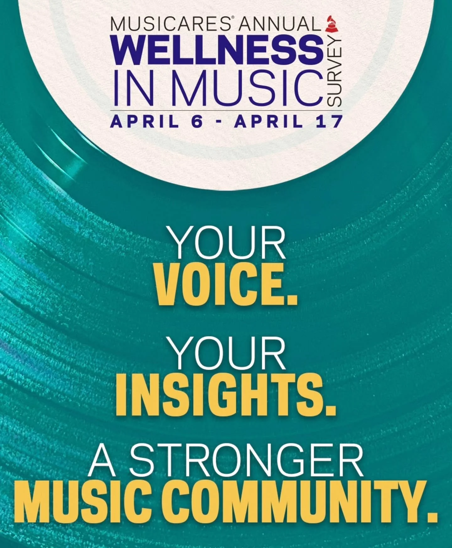 The 2026 @musicares Wellness in Music survey is now live. To complete the survey or for more information head to musicares.org 

#musicindustry #musicians #survey #mentalhealth