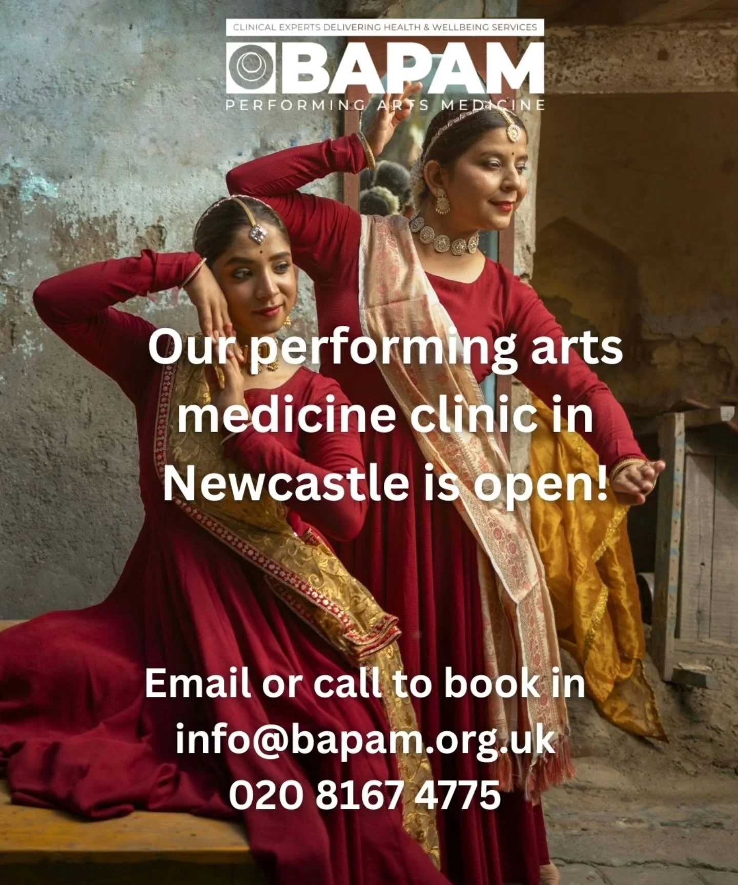 @ukbapam Clinic is Newcastle is open.
For more information head to bapam.org.uk