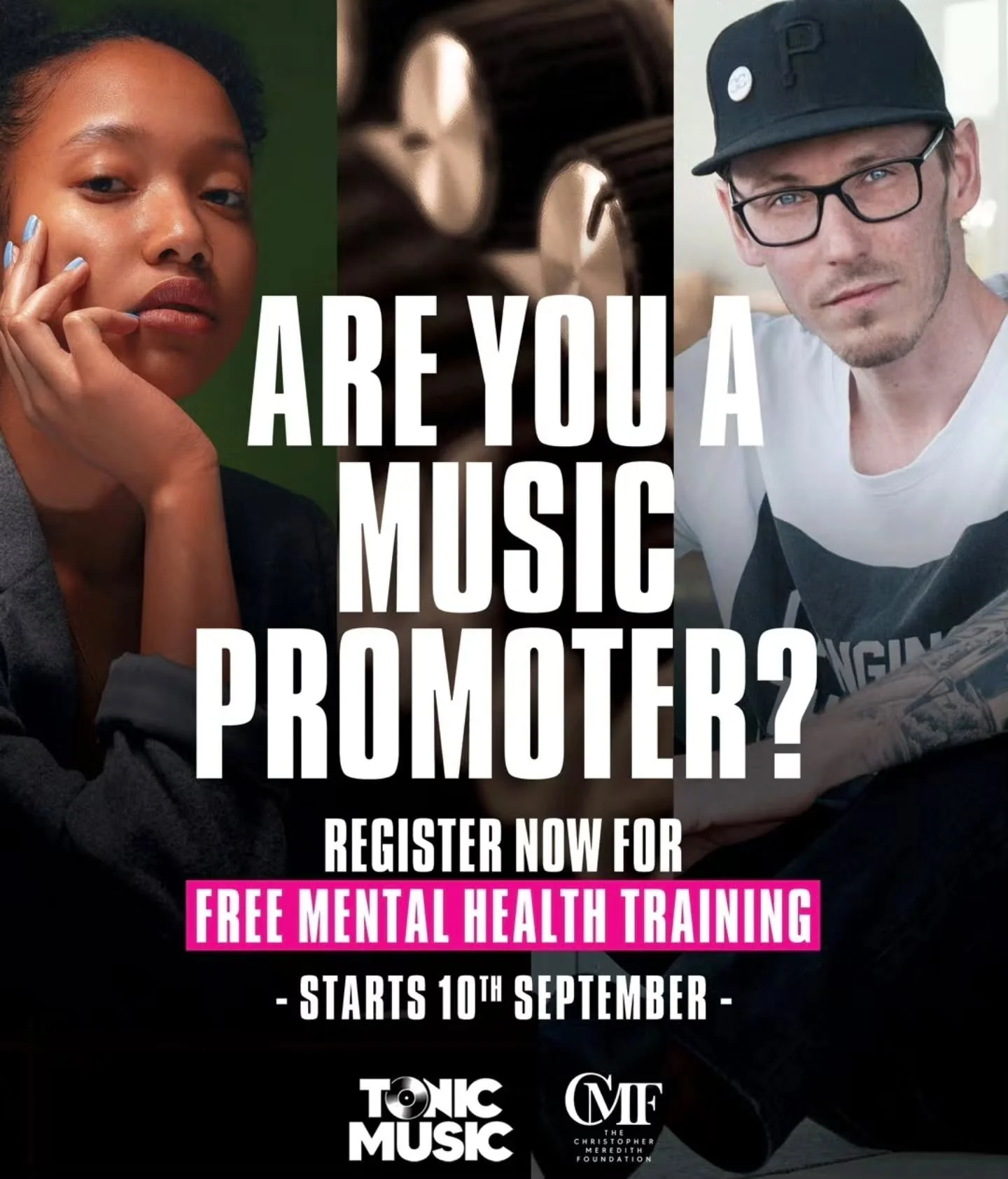 @tonicmusicmh Free Mental Health Training for Music Promoters. For more information head to tonicmusic.co.uk