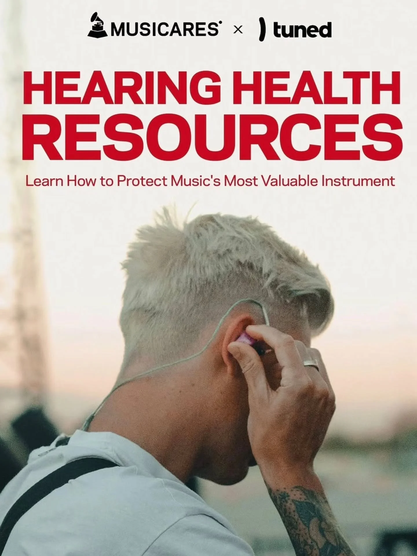 Nearly 70% of music professionals report experiencing tinnitus, sound sensitivity and difficulty understanding speech. If you are a music industry professional in the United States reach out to @musicares for more information 
musicares.org