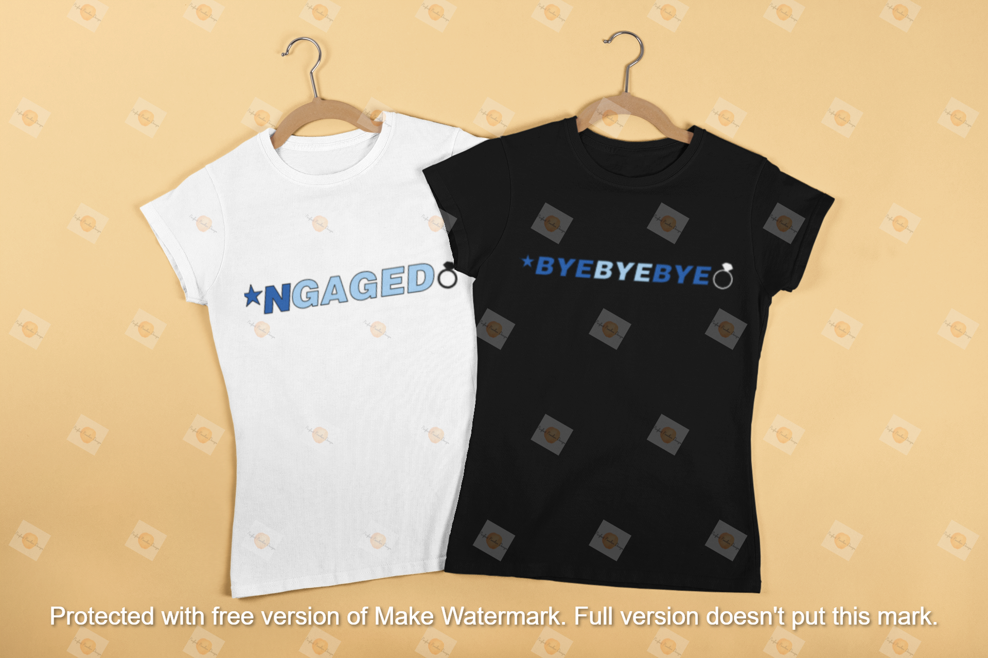 mockup-of-best-friends-t-shirts-with-hangers-laying-flat-on-a-surface-29639.png