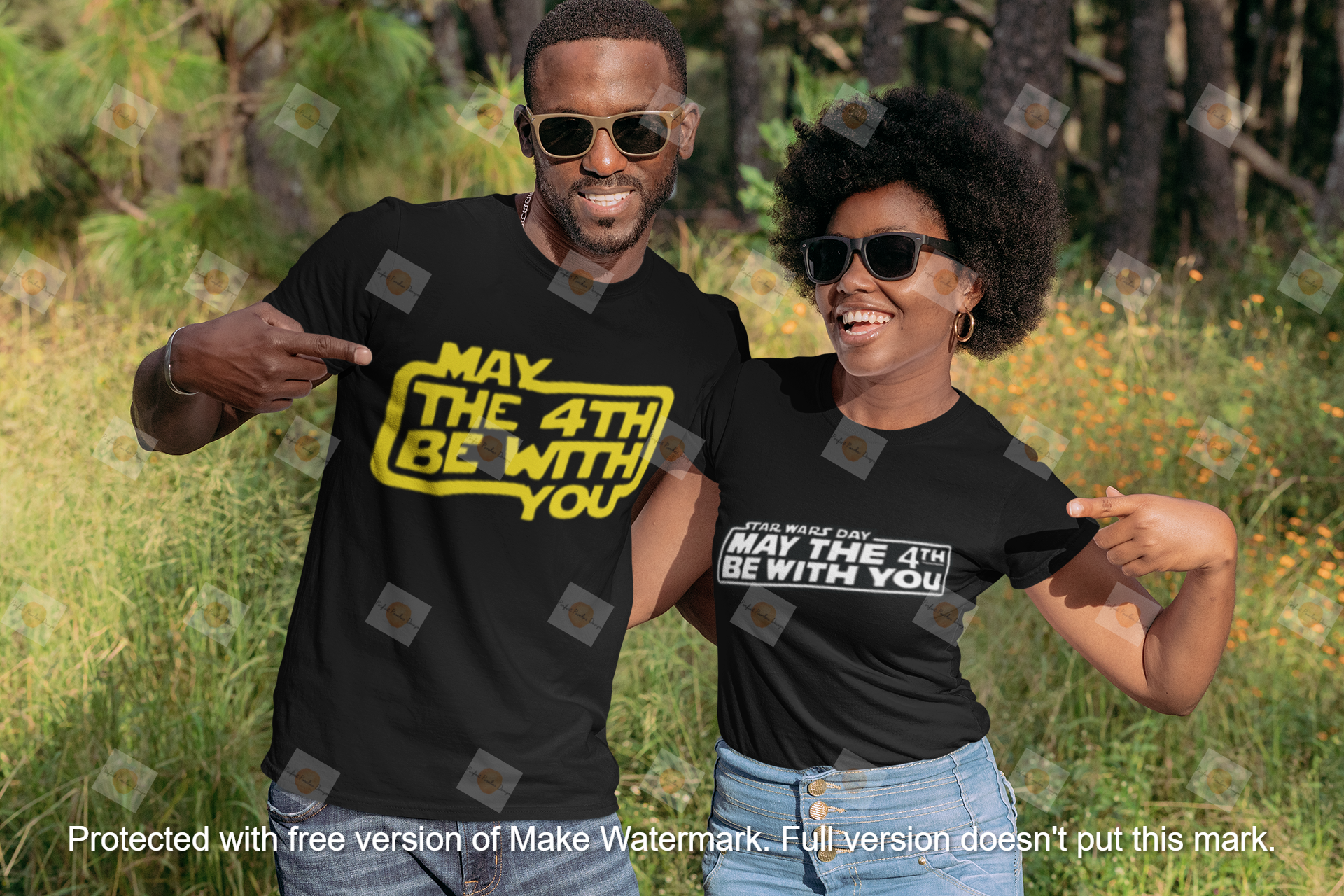mockup-of-a-young-couple-pointing-at-their-t-shirts-in-a-nature-setting-30609.png