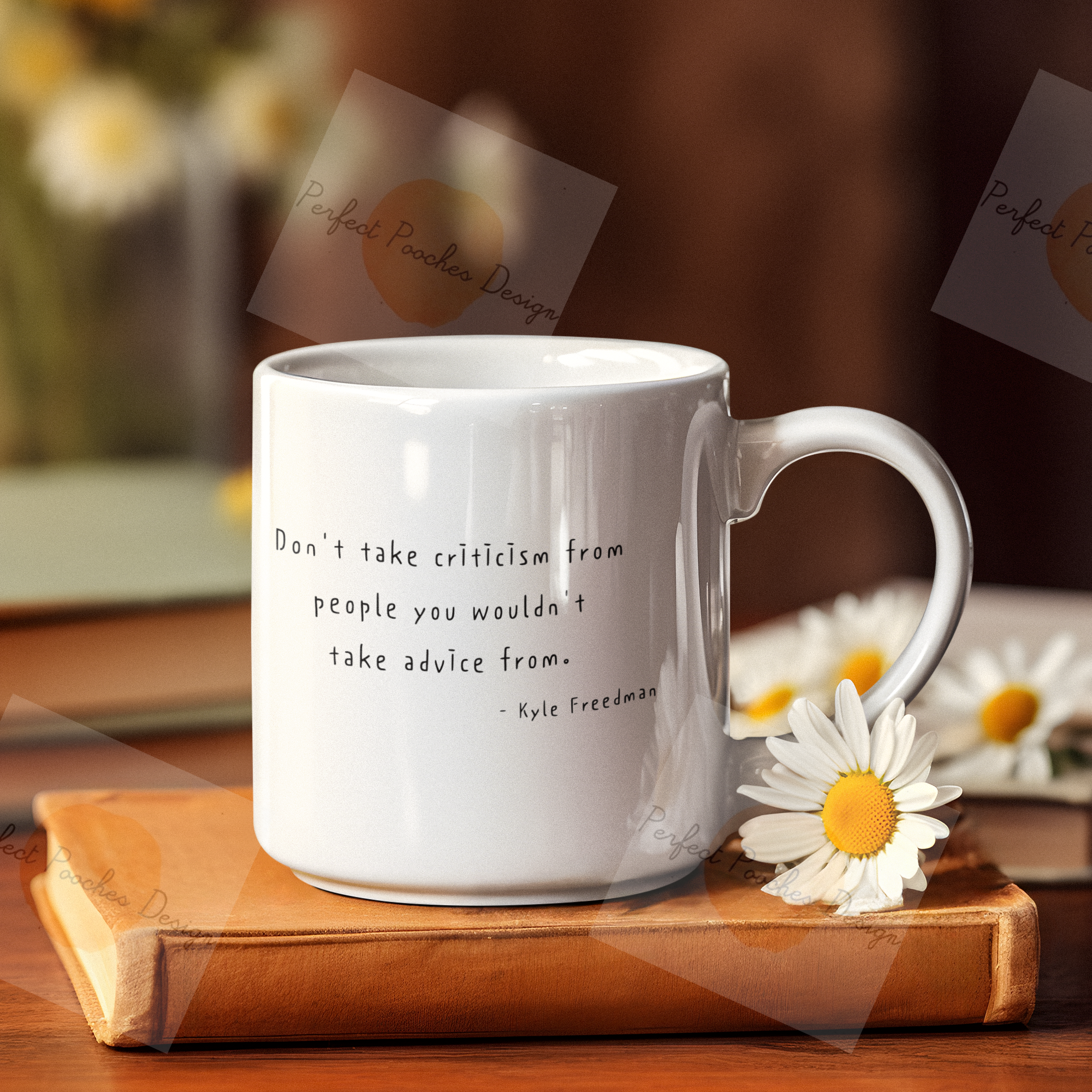 ai-generated-mockup-featuring-a-mug-placed-over-a-book-with-some-flowers-m36605.png