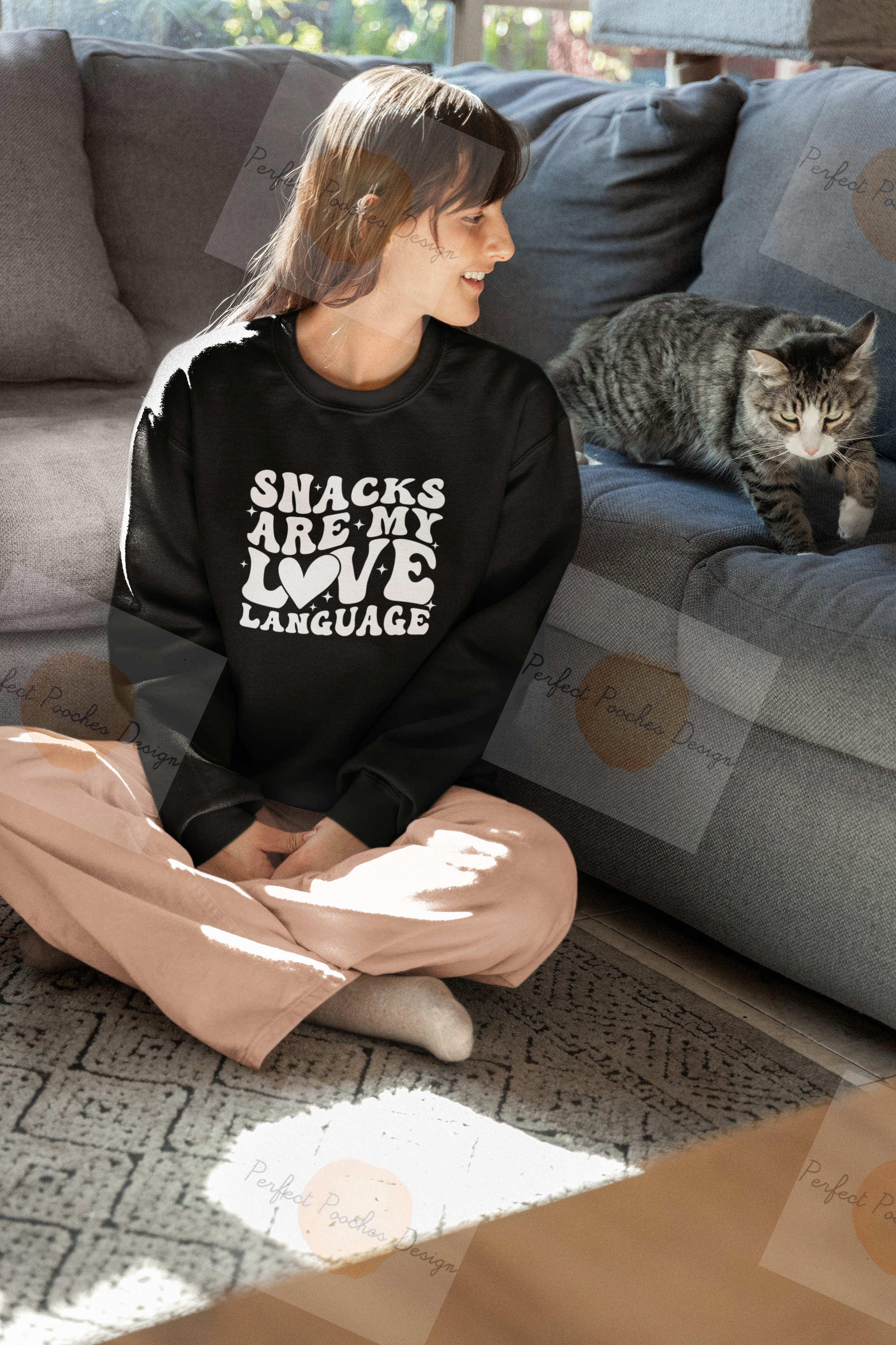gildan-crewneck-sweatshirt-mockup-featuring-a-woman-playing-with-a-cat-m34786.png