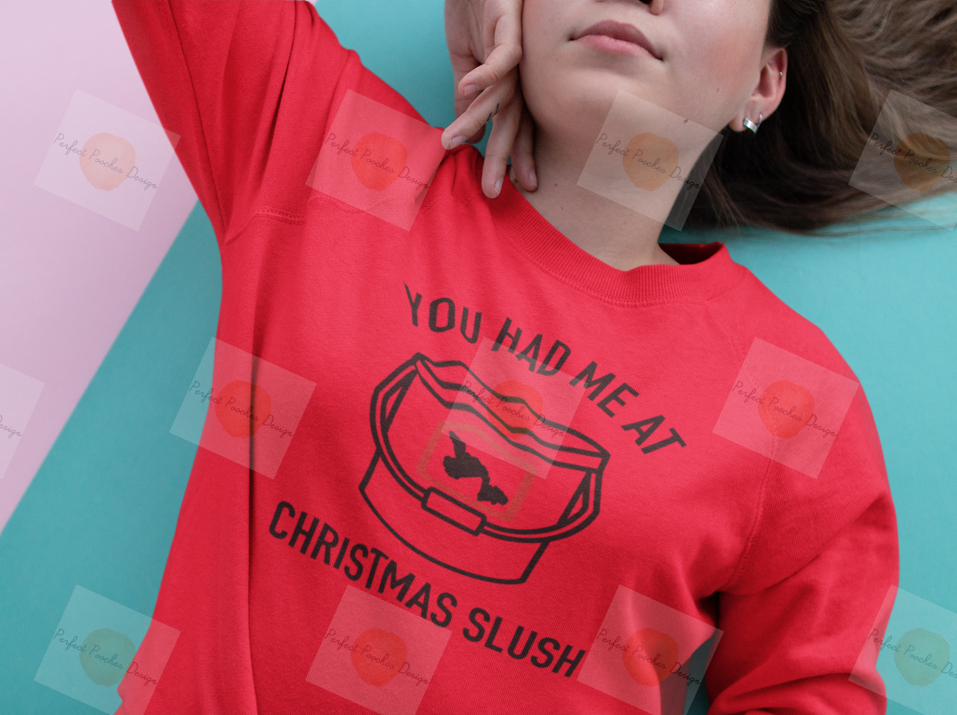closeup-mockup-showing-a-woman-wearing-a-crewneck-sweater-lying-on-a-bicolor-surface-18415.png