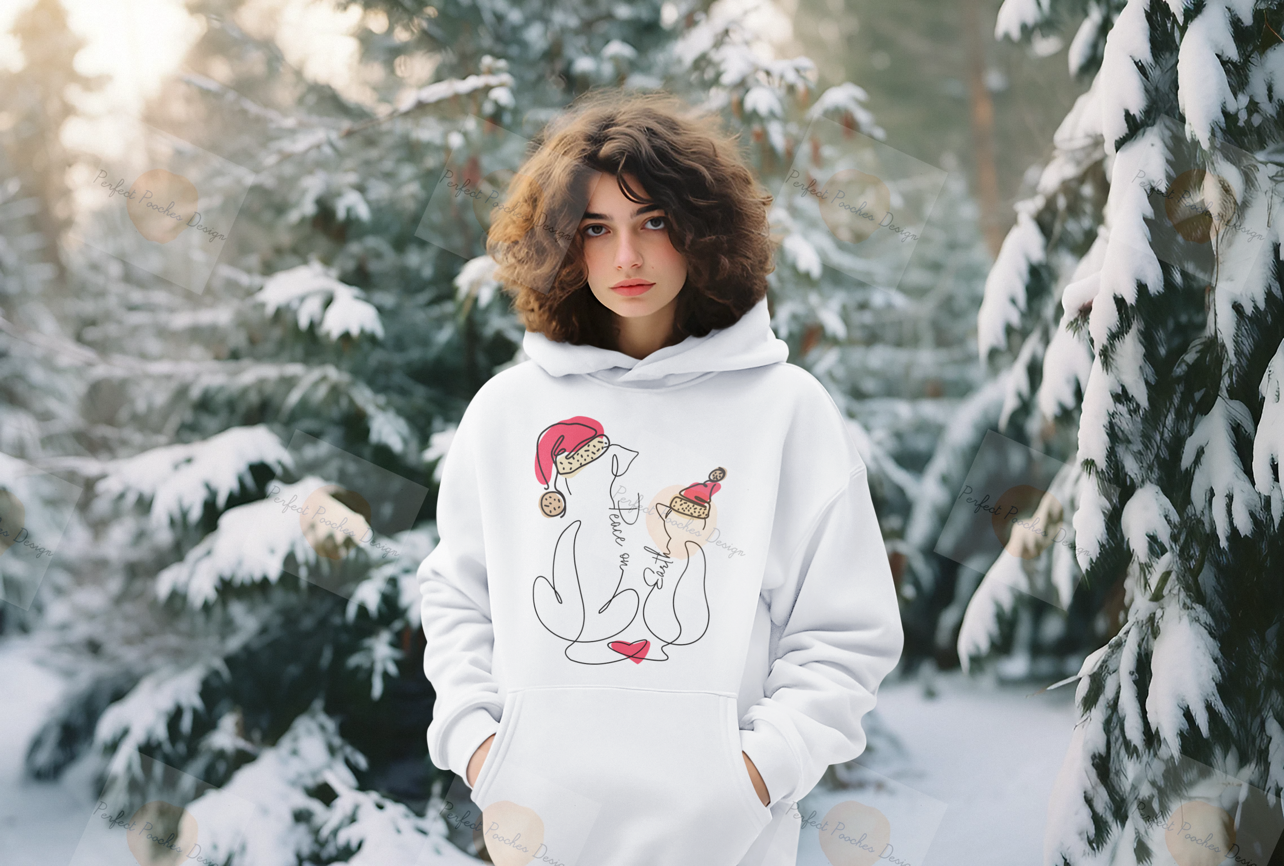 ai-created-mockup-of-a-woman-wearing-a-hoodie-in-front-of-snow-covered-pine-trees-m36252.png