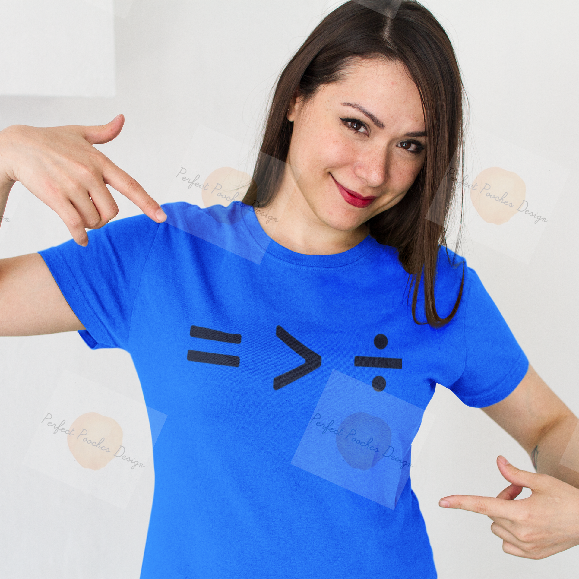 smiling-customer-showing-her-new-t-shirt-mockup-against-a-white-background-a15529.png