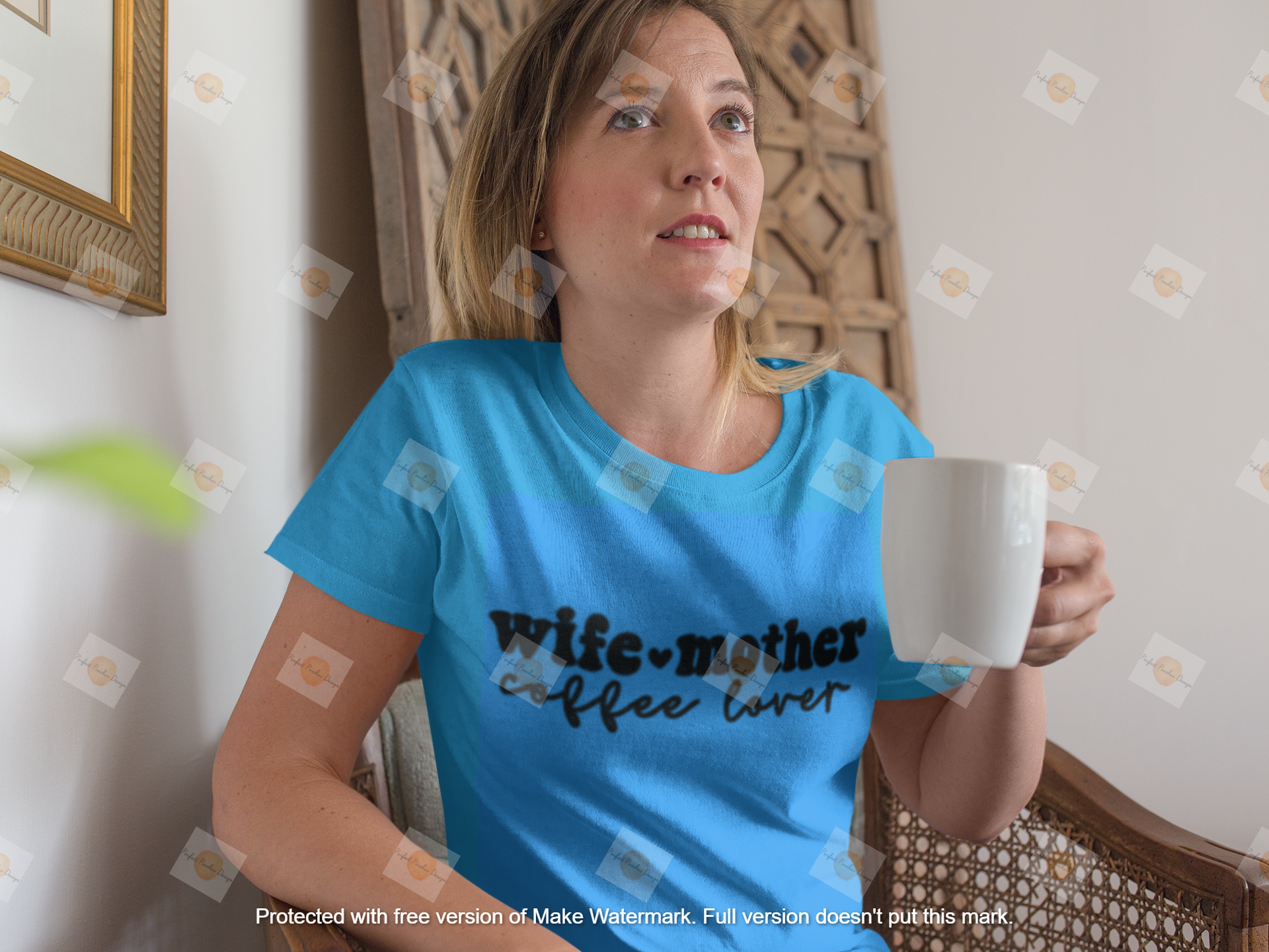 mockup-of-a-mom-wearing-a-round-neck-tshirt-template-while-drinking-a-coffee-a15774.png