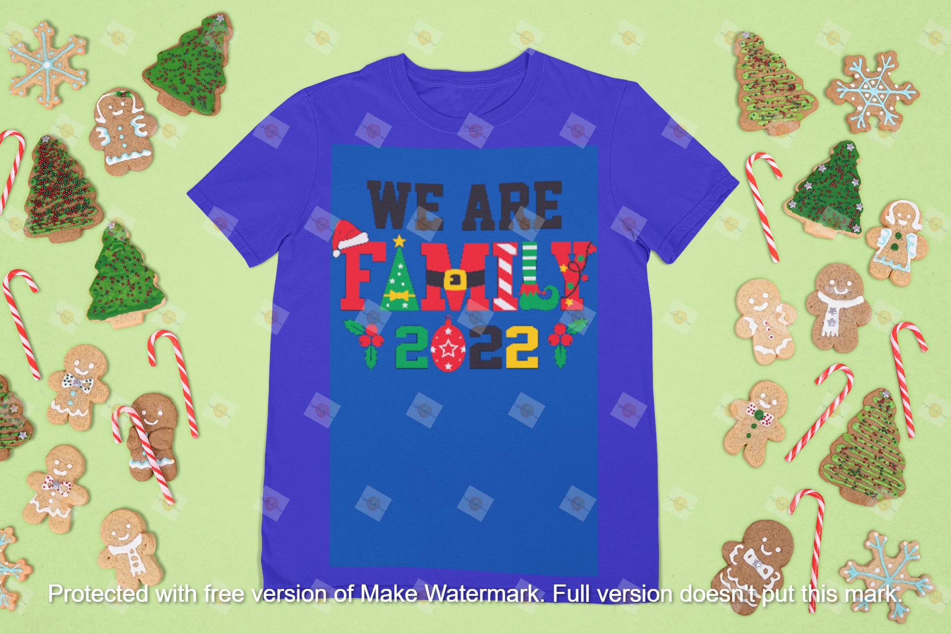 mockup-featuring-a-t-shirt-surrounded-by-ginger-bread-cookies-and-candies-m21.png