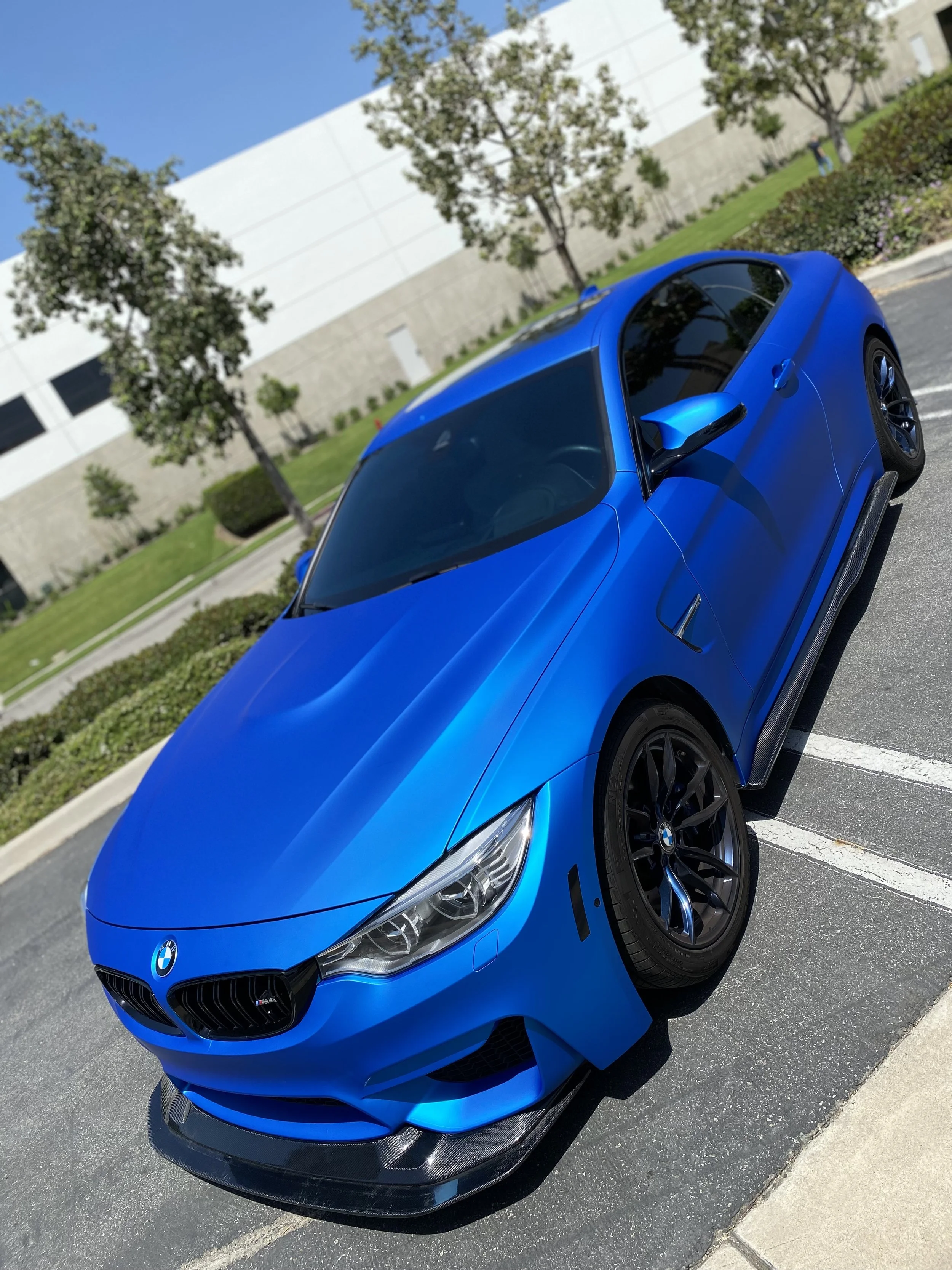 Satin Blue Aluminum