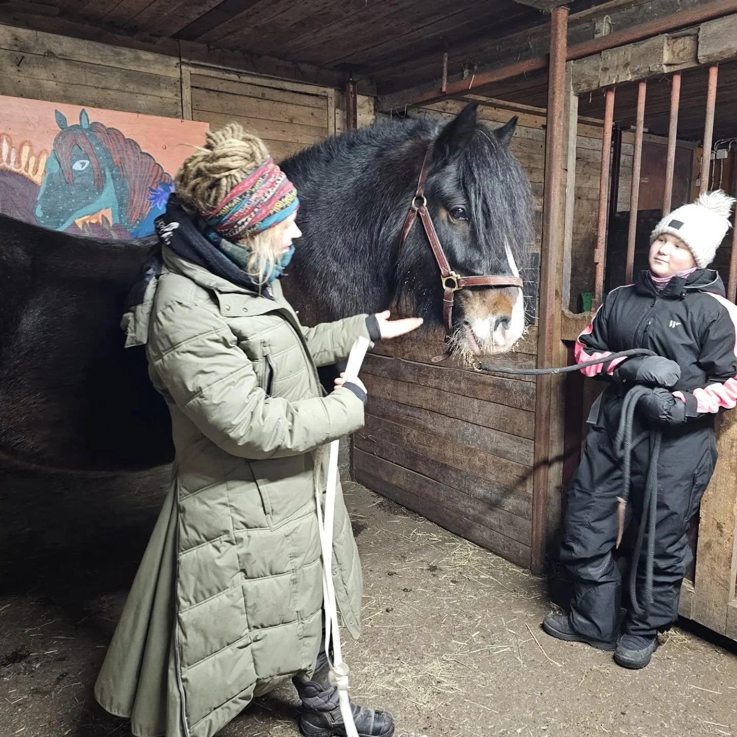 T&auml;n&auml;&auml;n tallip&auml;iv&auml;ss&auml; leikittiin ponien neuvolaa 🤪👍 otettiin siis s&auml;k&auml;korkeudet sek&auml; painot yl&ouml;s puolelta hevosista. Ensiviikolla tallip&auml;iv&auml;ss&auml; mitataan loput! Minja neppaili ne jo hop