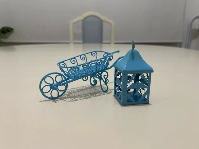 Dollhouse Blue Garden Set