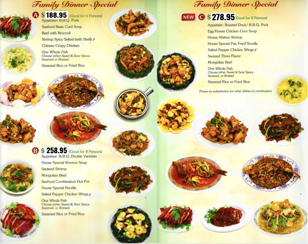 DINEIN MENU — Golden Chopsticks