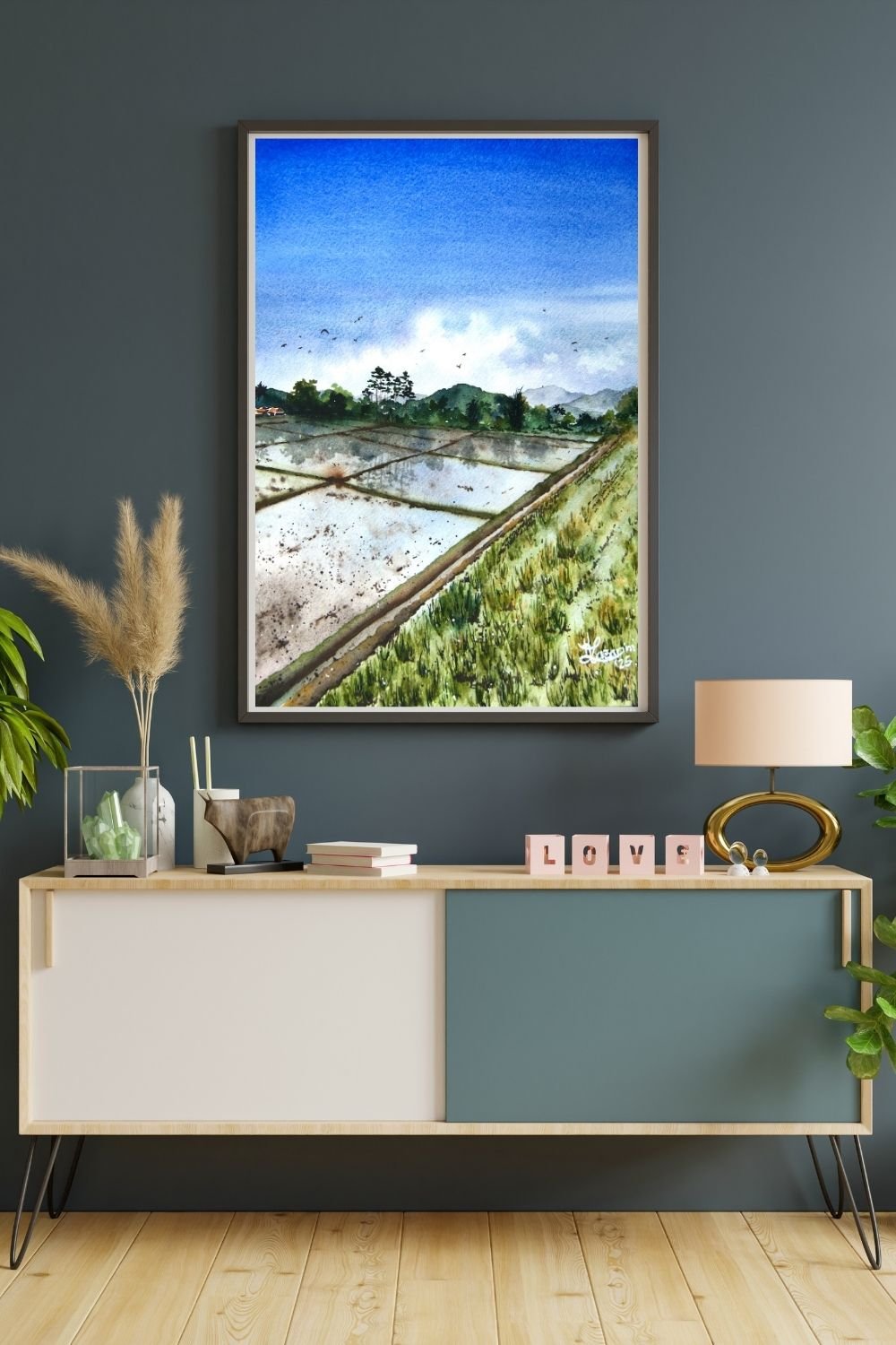 Reflections in the Ricefield