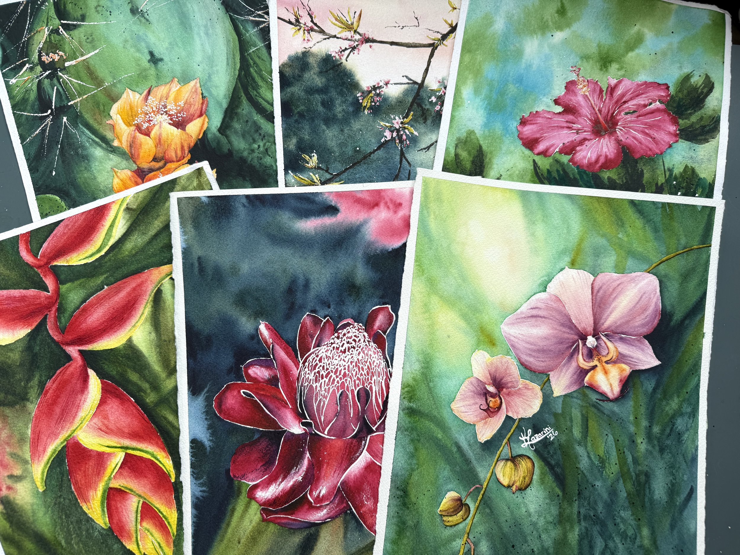 Nurture Collection | Set of Six Watercolor Note Cards