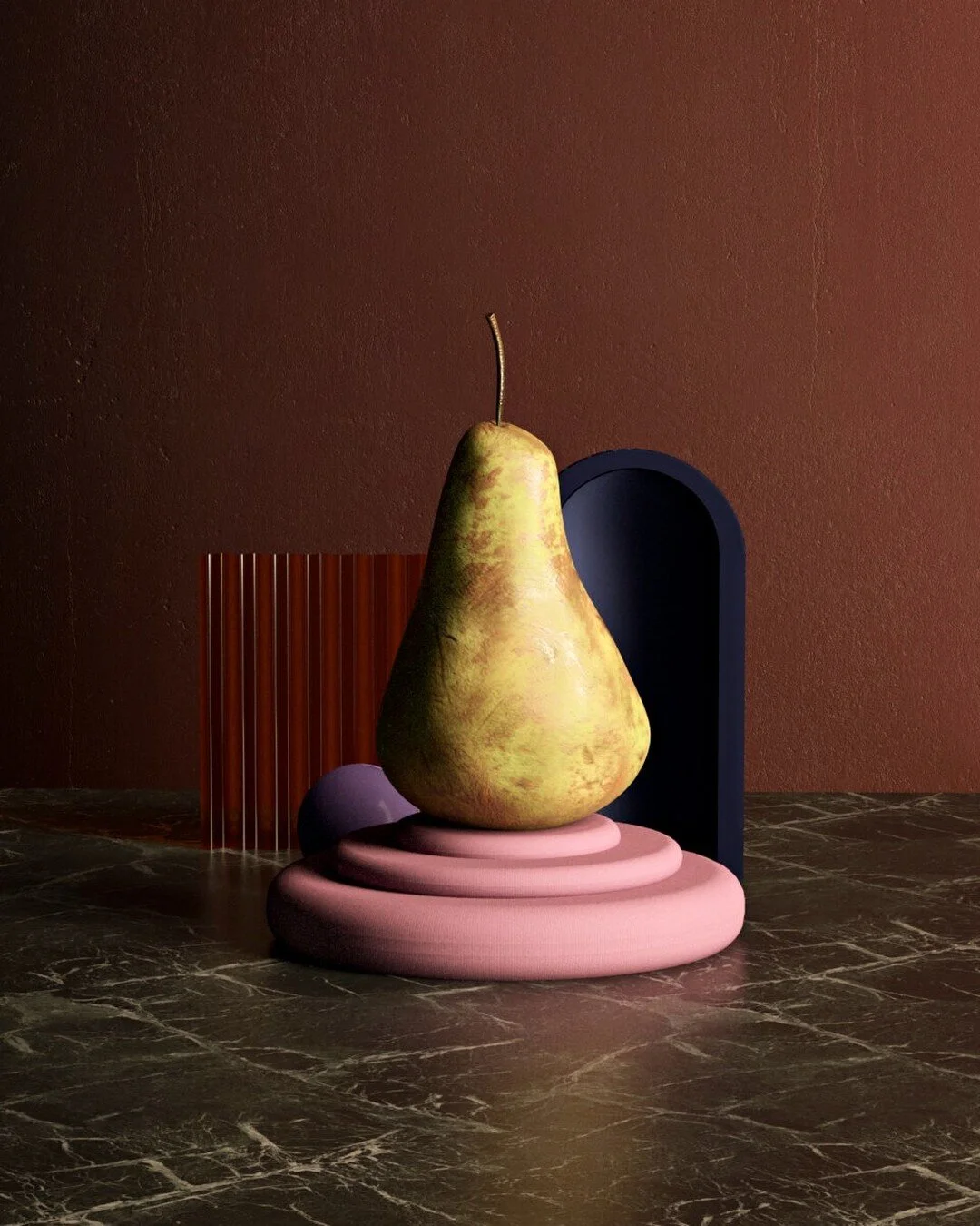 Pear 🍐
.
.
.
.
.
#c4d #redshift #colors #3dart #cinema4d #render #digital #digitalart #studio #abstract #abstractart #maxon #solidangle #creative #creatives #3d #art #sweden #xuxoe #setdesign #stillife #product #shadows #minimalism #artdirector #3dd